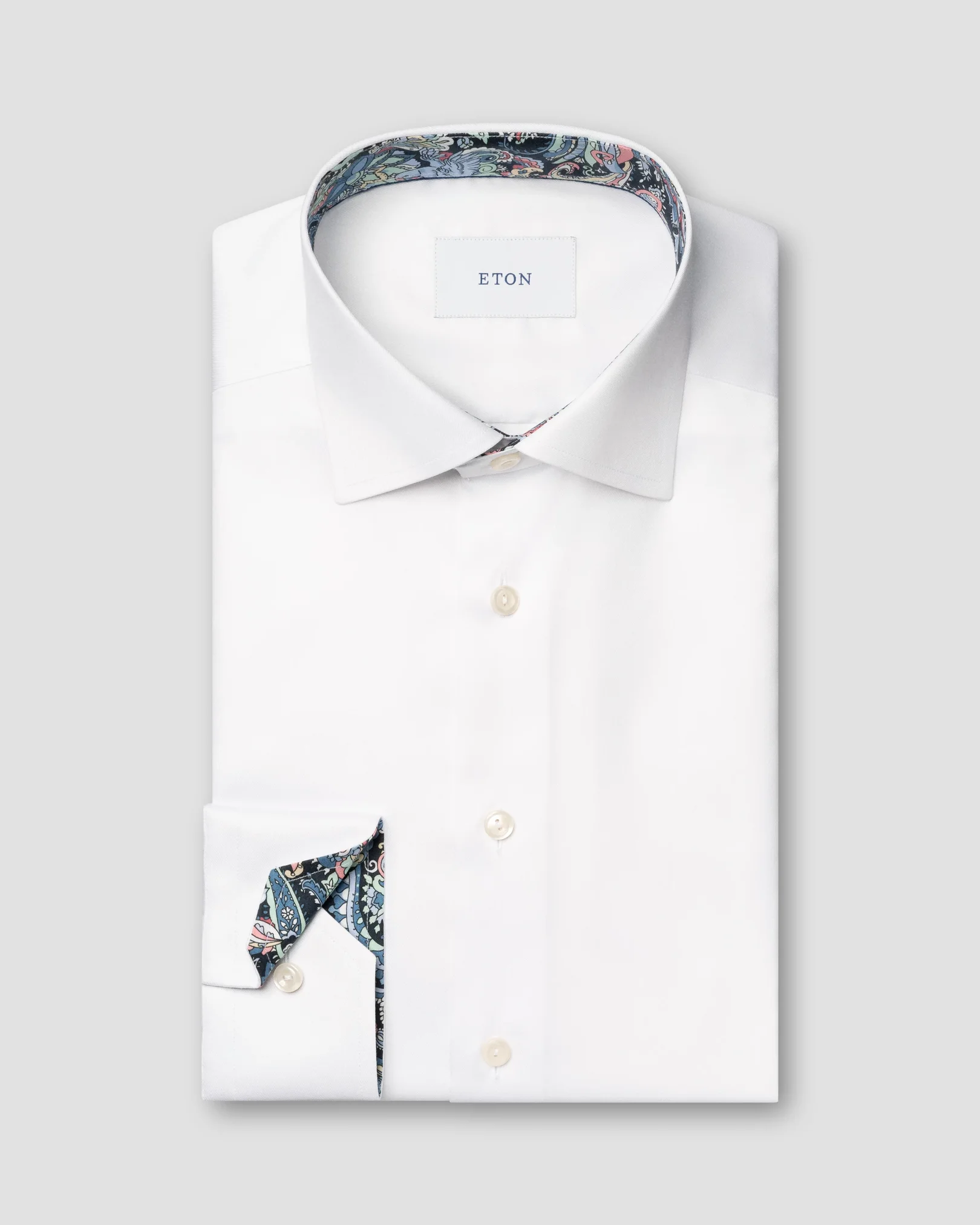 Eton - Chemise en twill Signature effet Paisley