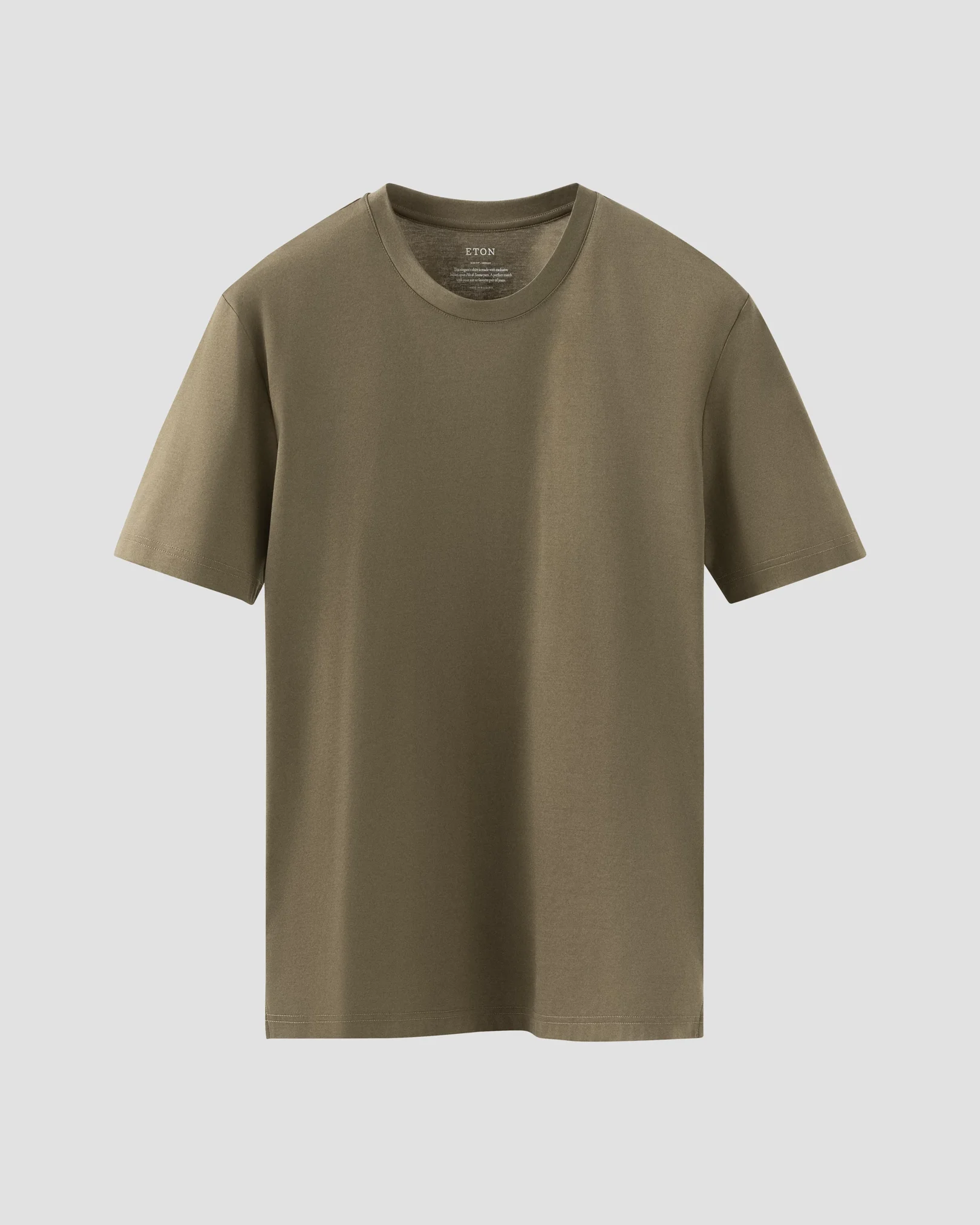 Dunkelgrünes T-Shirt aus Filo di Scozia