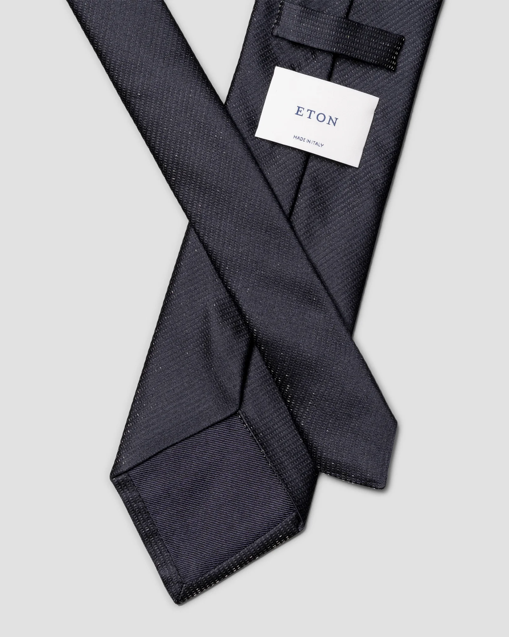 Eton - semi solid woven silk tie 266