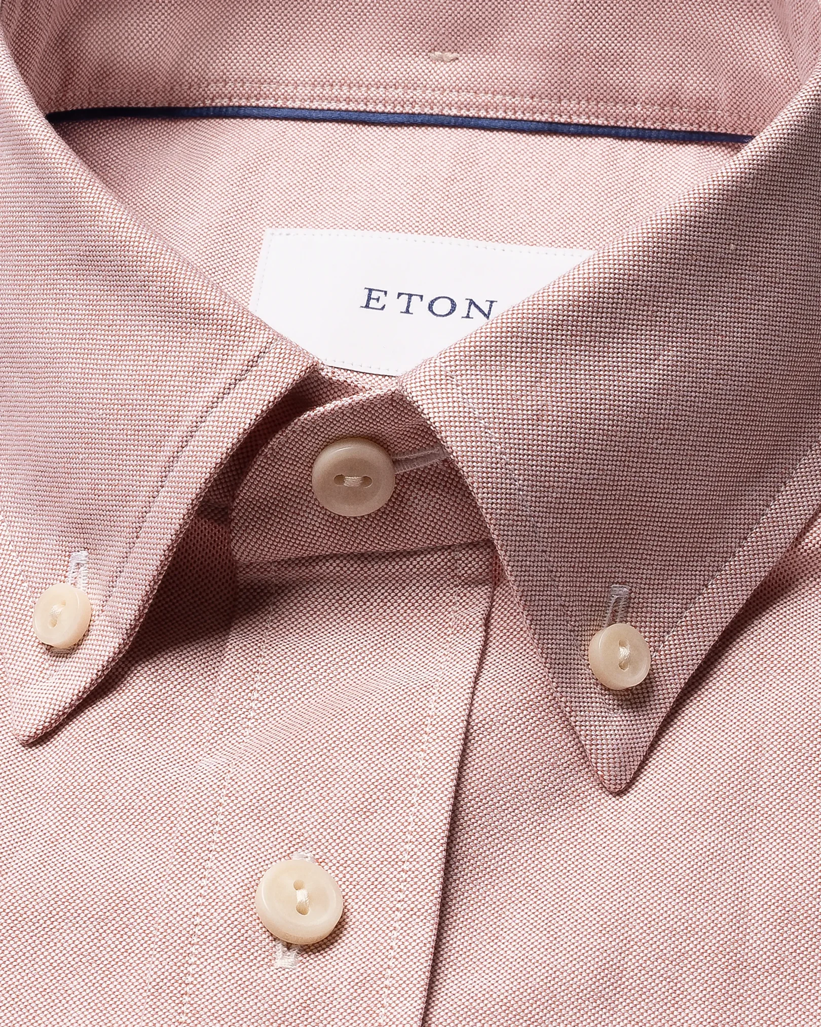 Eton - orange solid oxford shirt