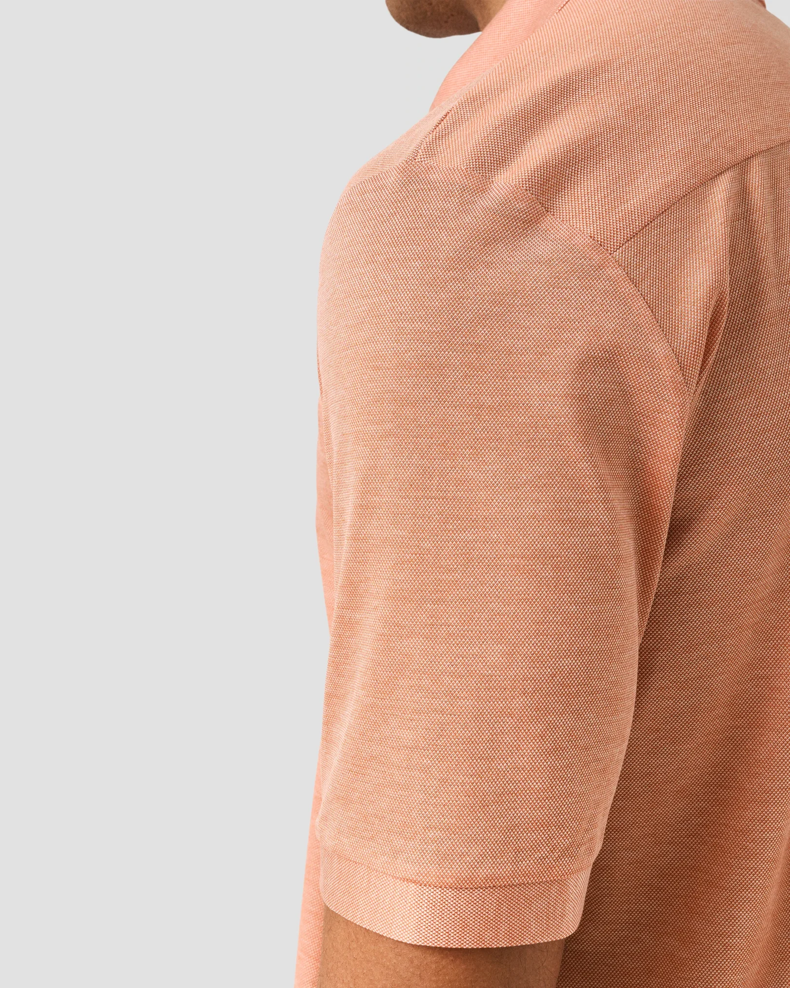 Eton - filo di scozia oxford polo shirt orange filo di scozia oxford polo shirt