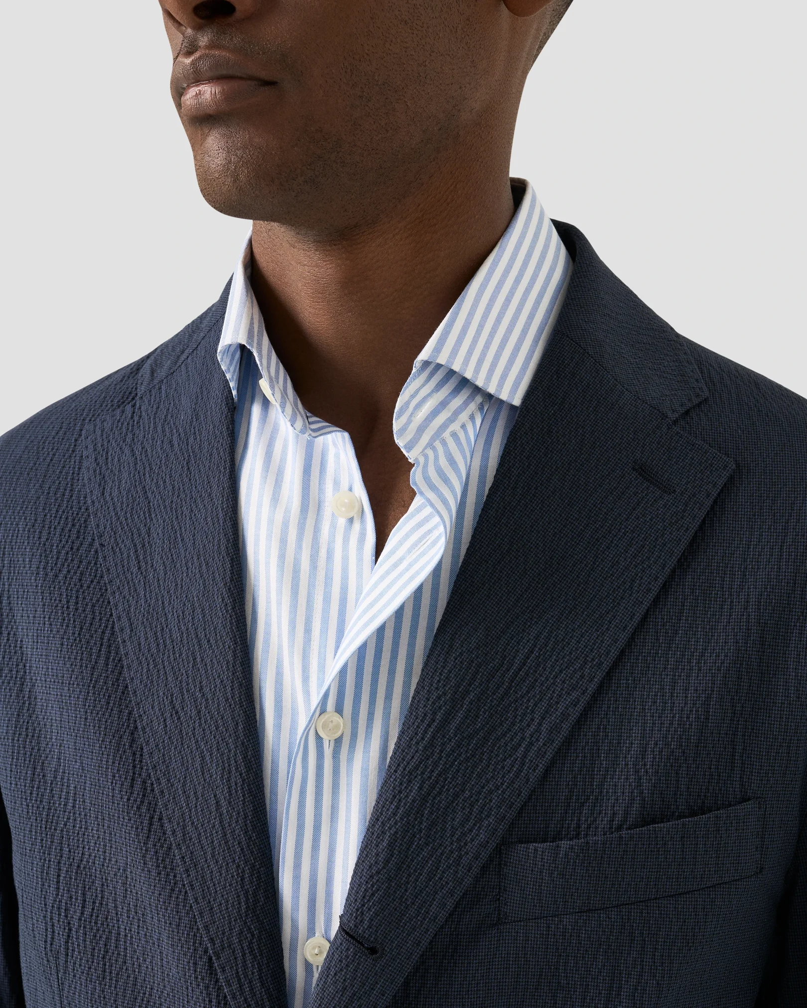 Eton - seersucker cotton soft jacket