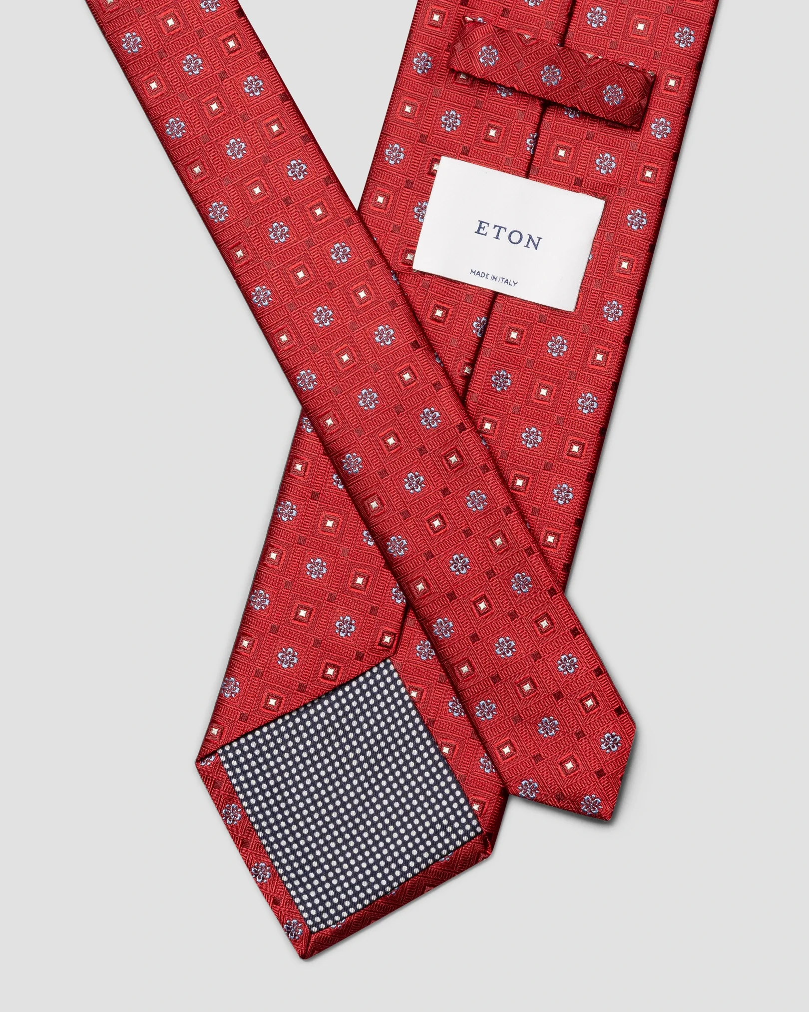 Eton - 256 geometric woven silk tie