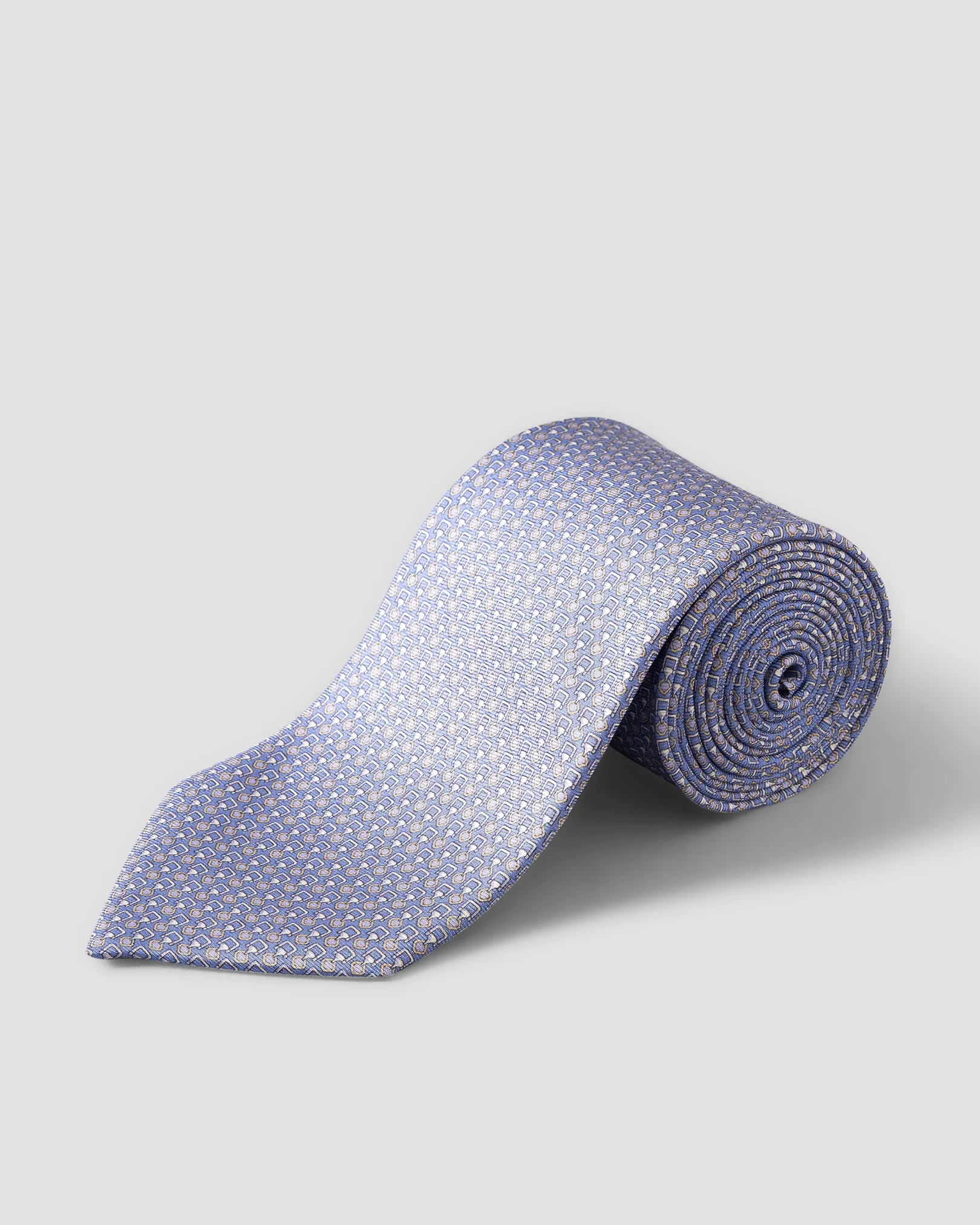 Eton - geometric print silk tie
