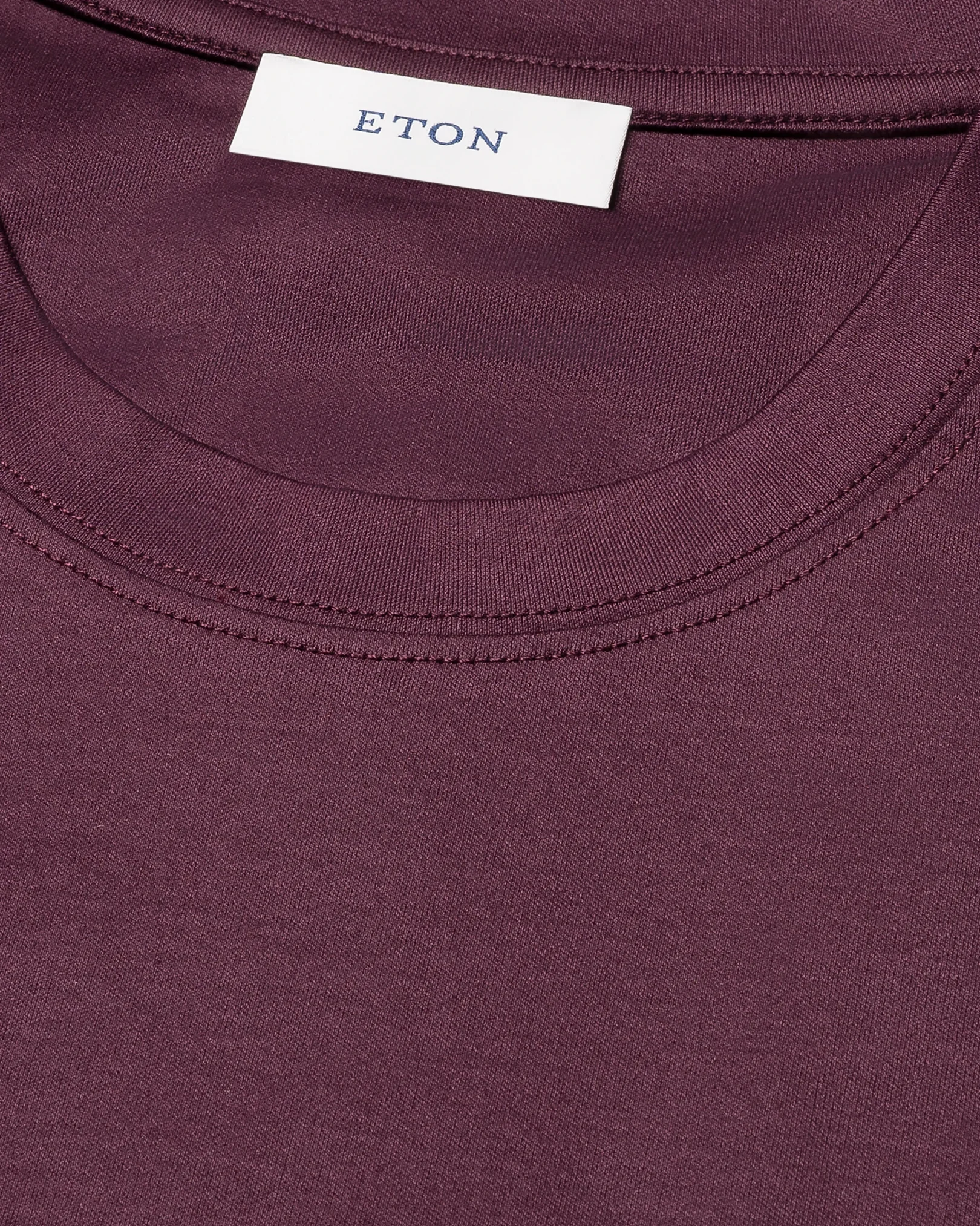 Eton - filo di scozia t shirt dark red filo di scozia t shirt
