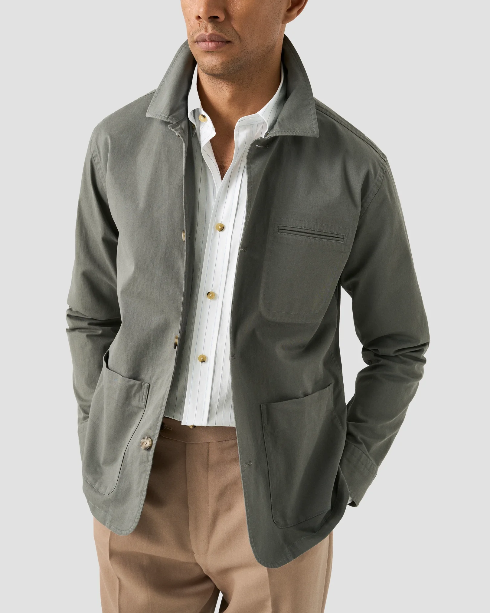 Eton - pin striped signature oxford shirt