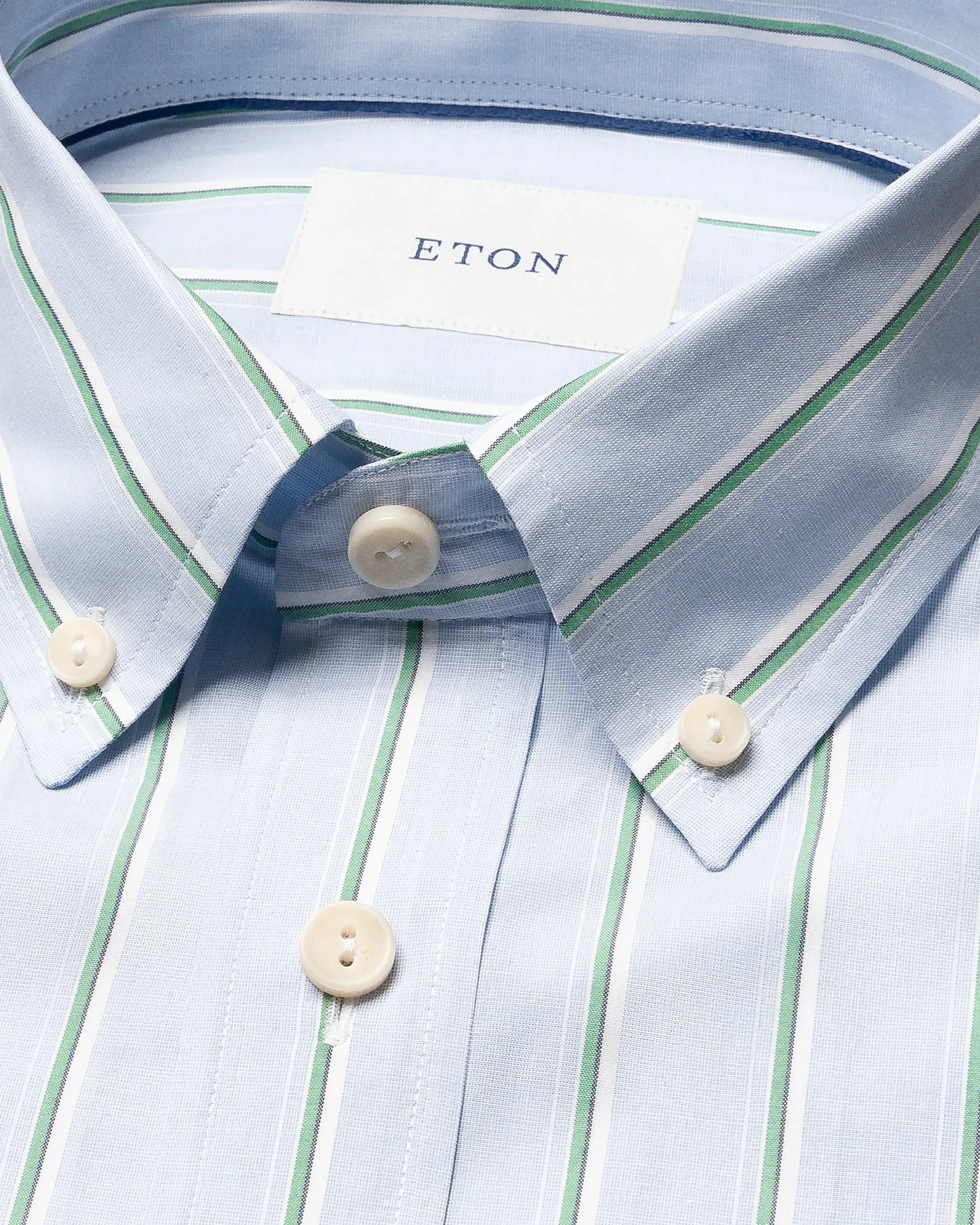 Eton - striped lightweight poplin shirt