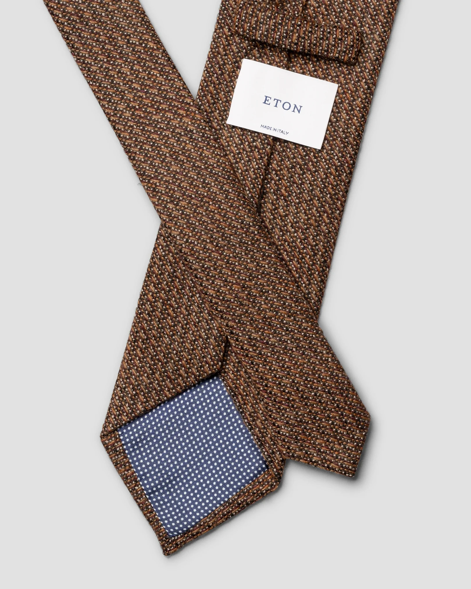 Eton - semi solid wool tie red 256