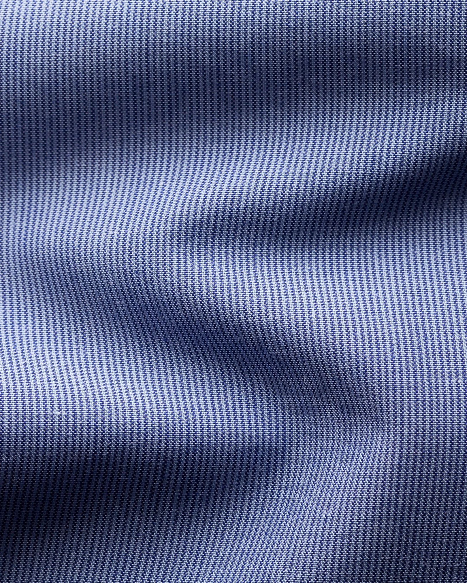 Eton - blue hairline striped shirt navy details