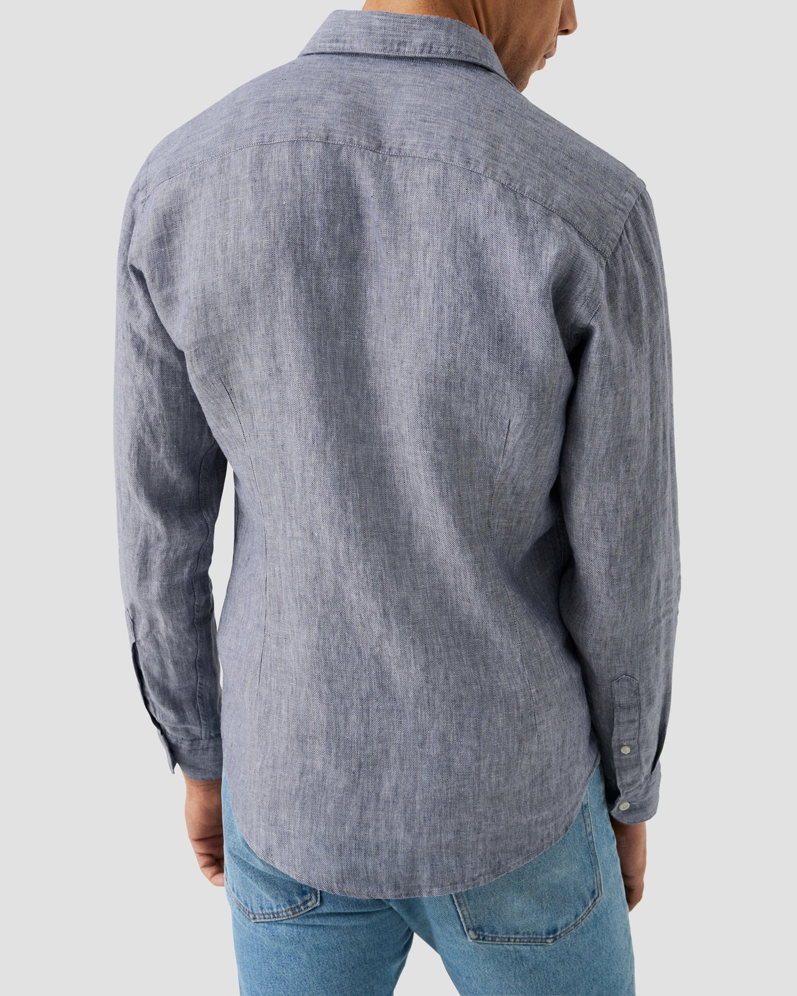 Eton - Solid Twill Linen Shirt