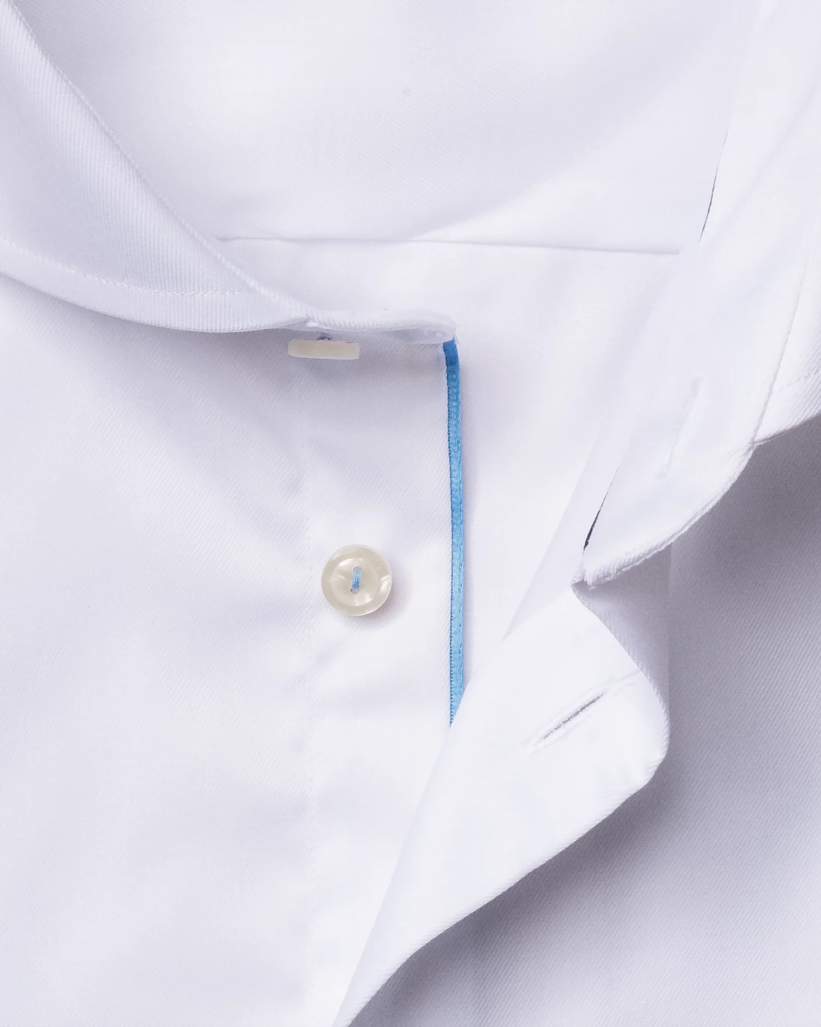 Eton - white royal twill shirt extreme cut away
