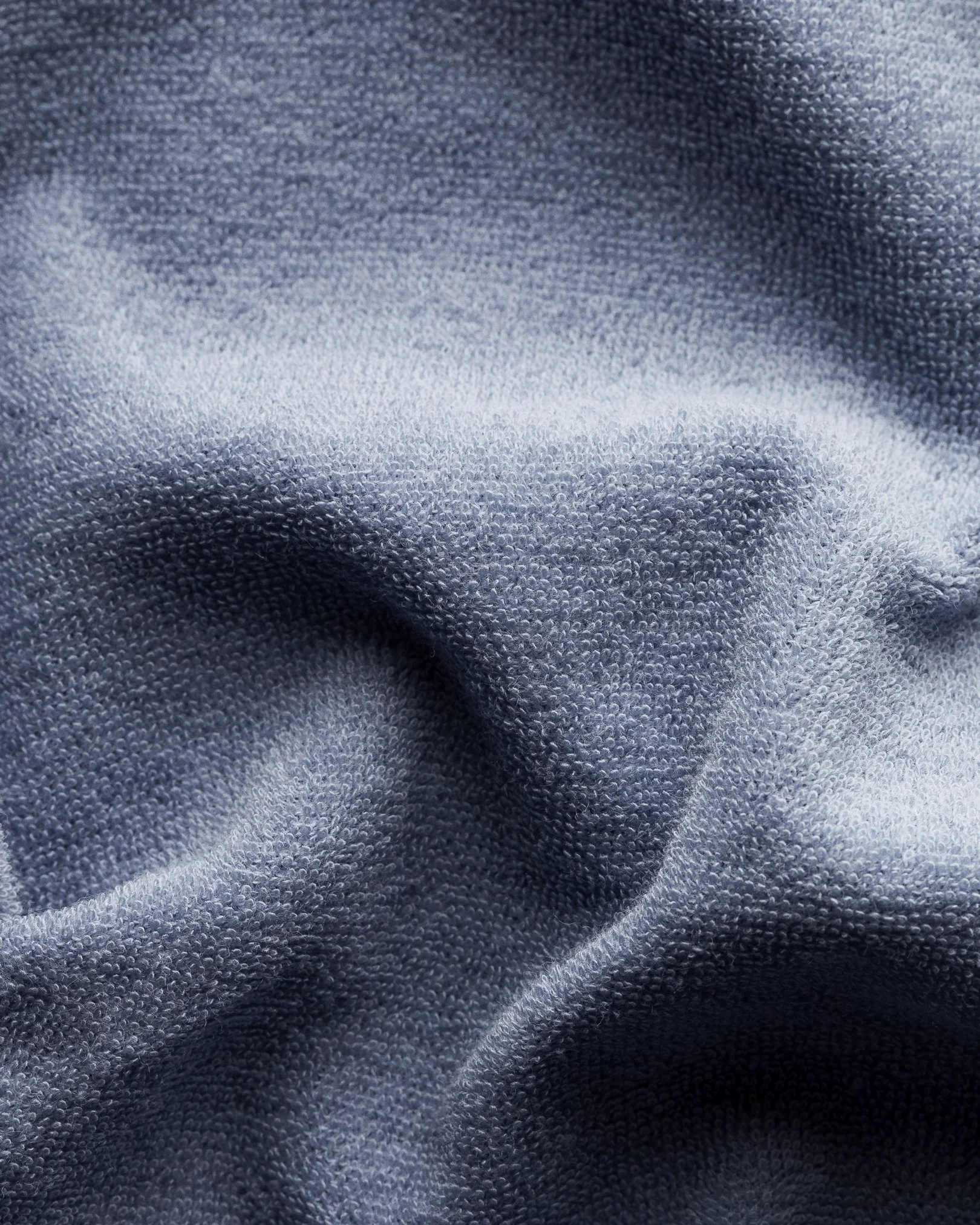 soft terry cloth T-shirt blue melange main image 1