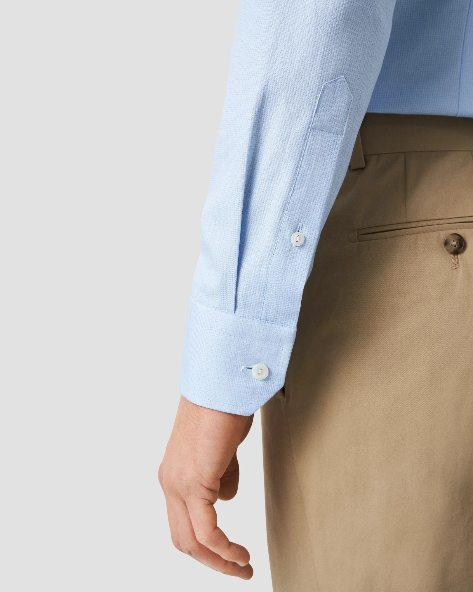 Eton - woven pin dot signature twill