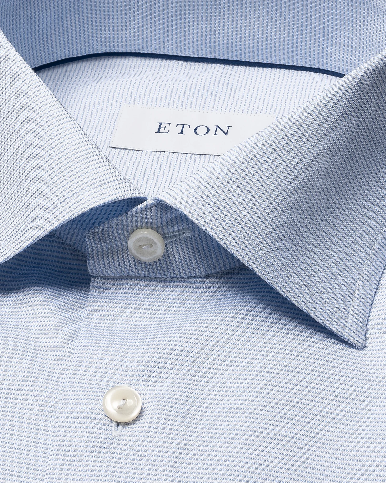 Eton - solid blue signature oxford