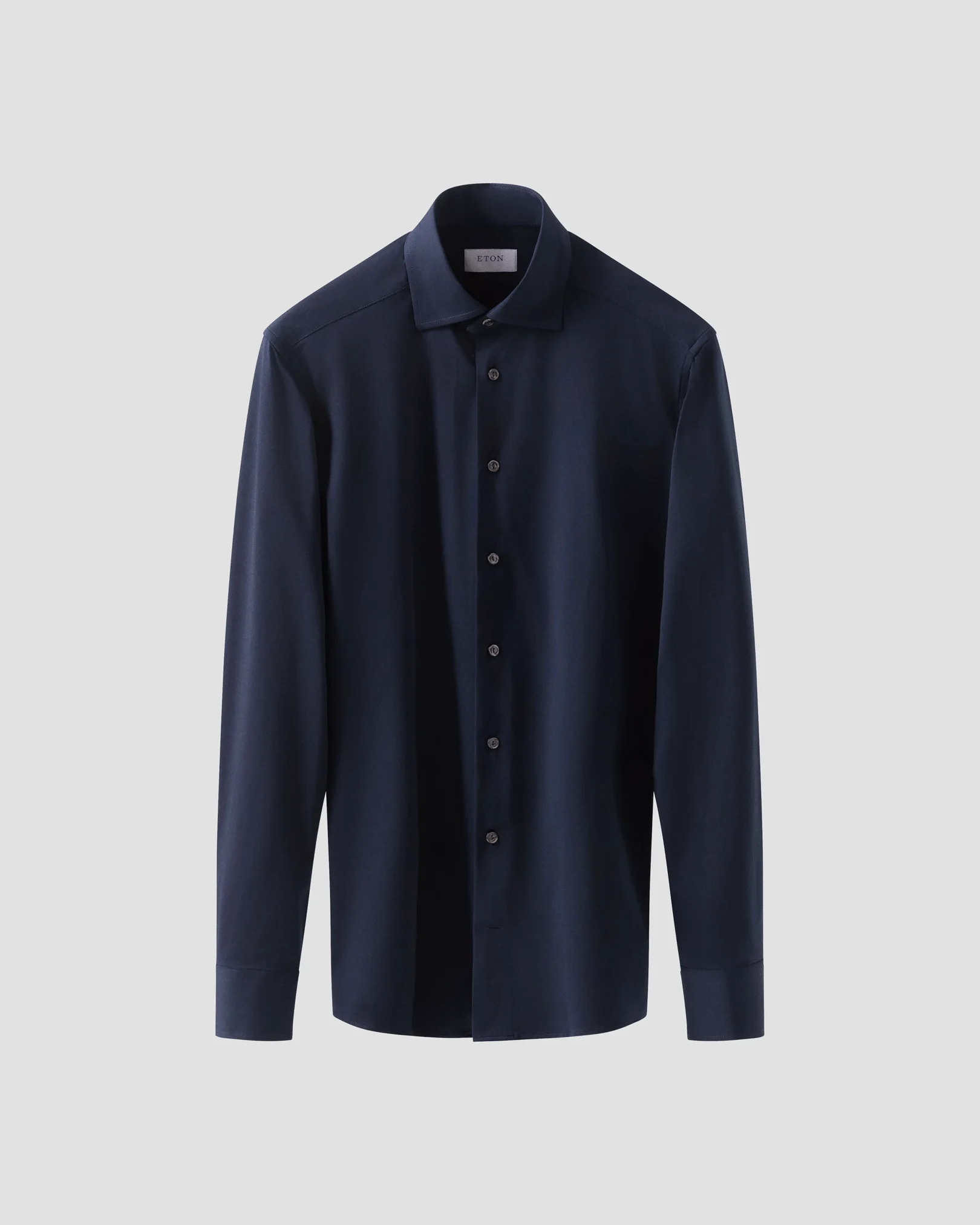 Eton - navy blue fourway strech shirt