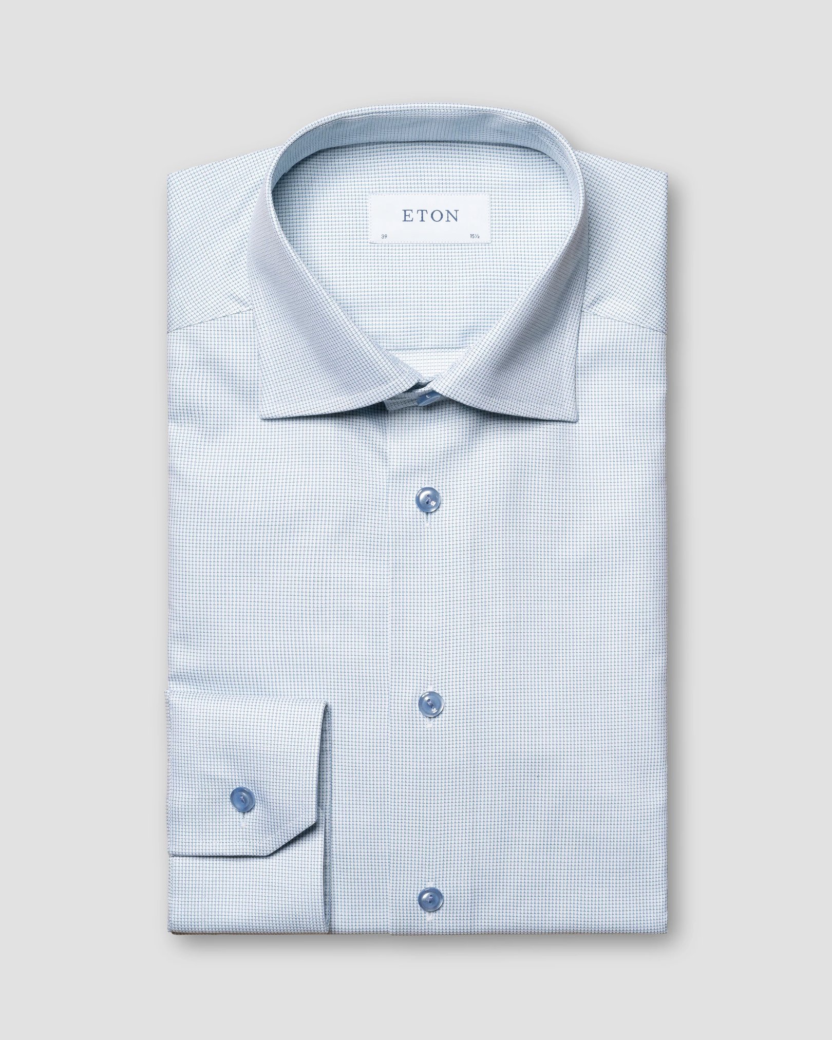 Eton - mid green dobby weave