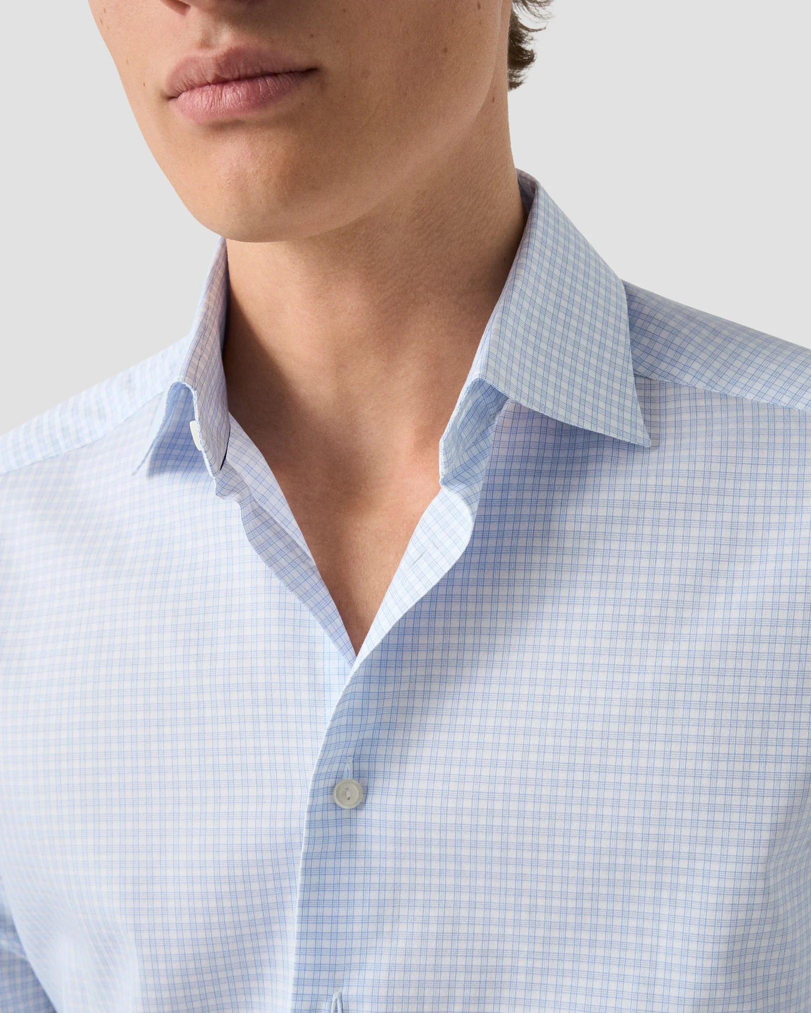 Eton - light blue check 263