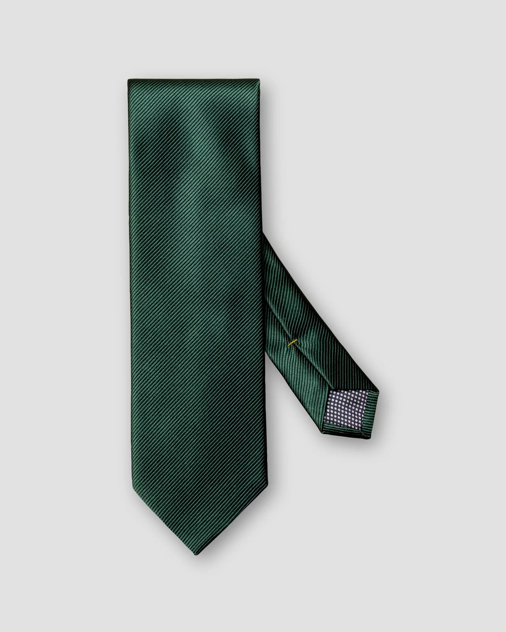 Grüne Krawatte aus Seidenrips