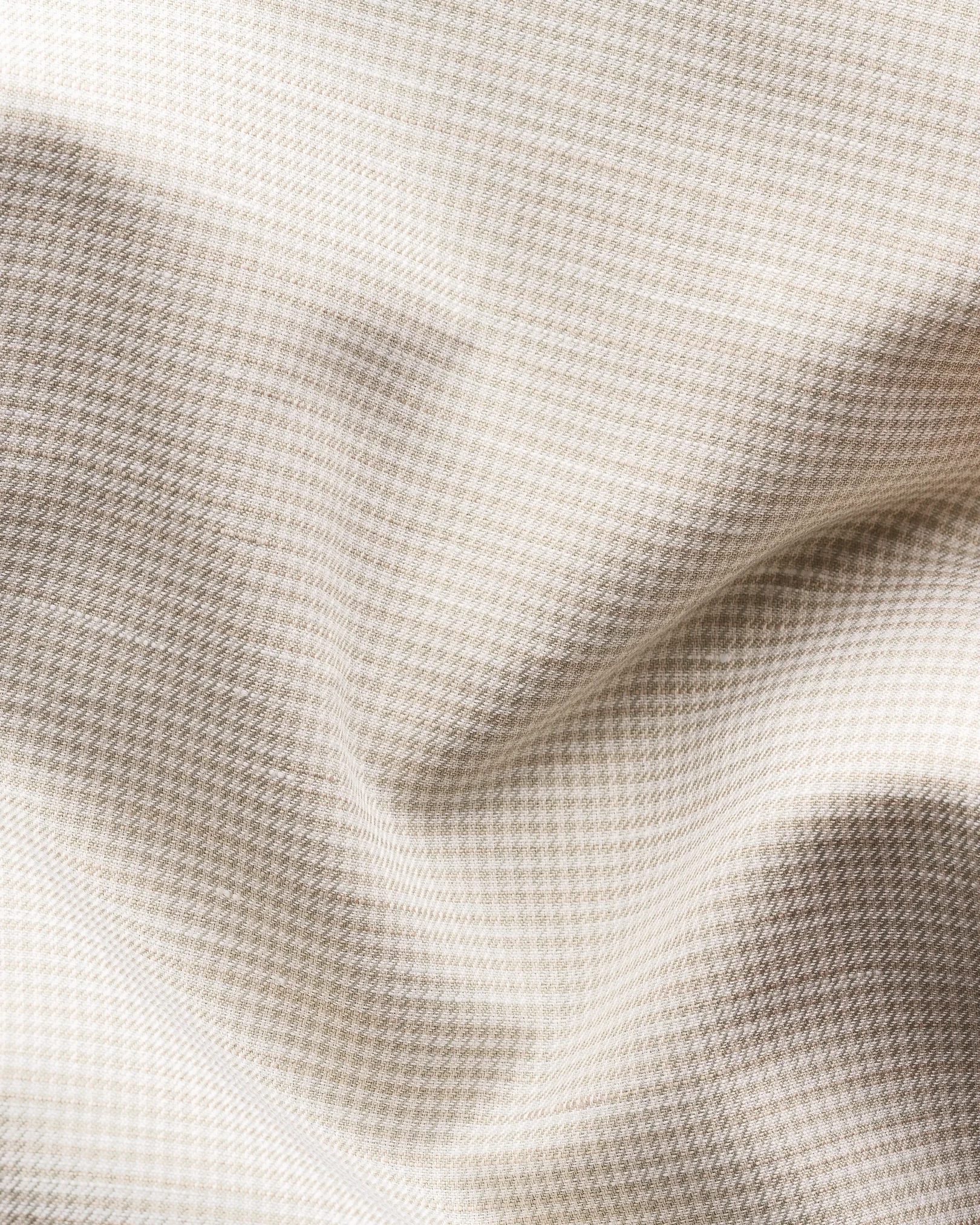 リンクルフリーコットンリネンシャツ ハウンドトゥース ライトグリーン Eton