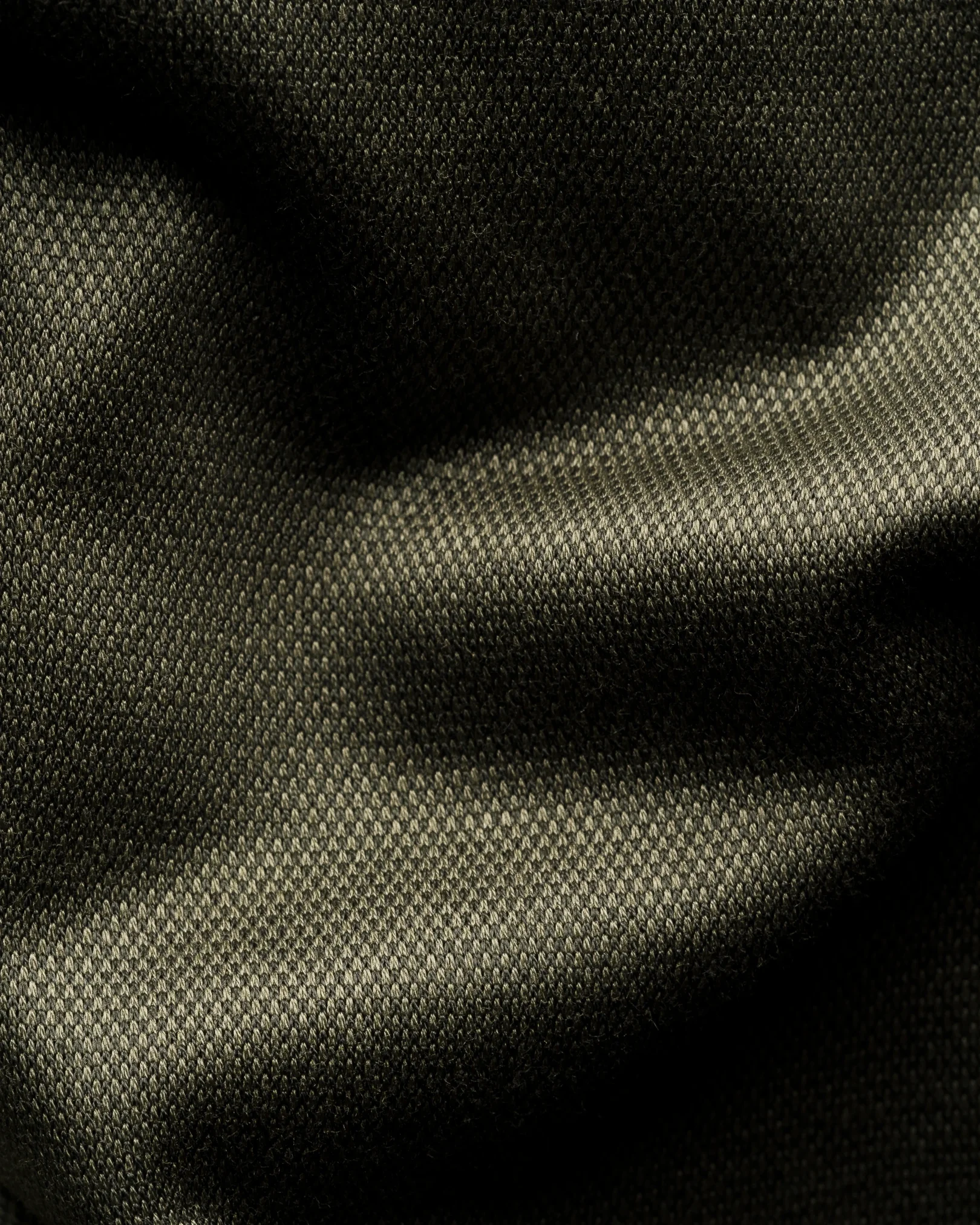 Eton - filo di scozia knit shirt dark green