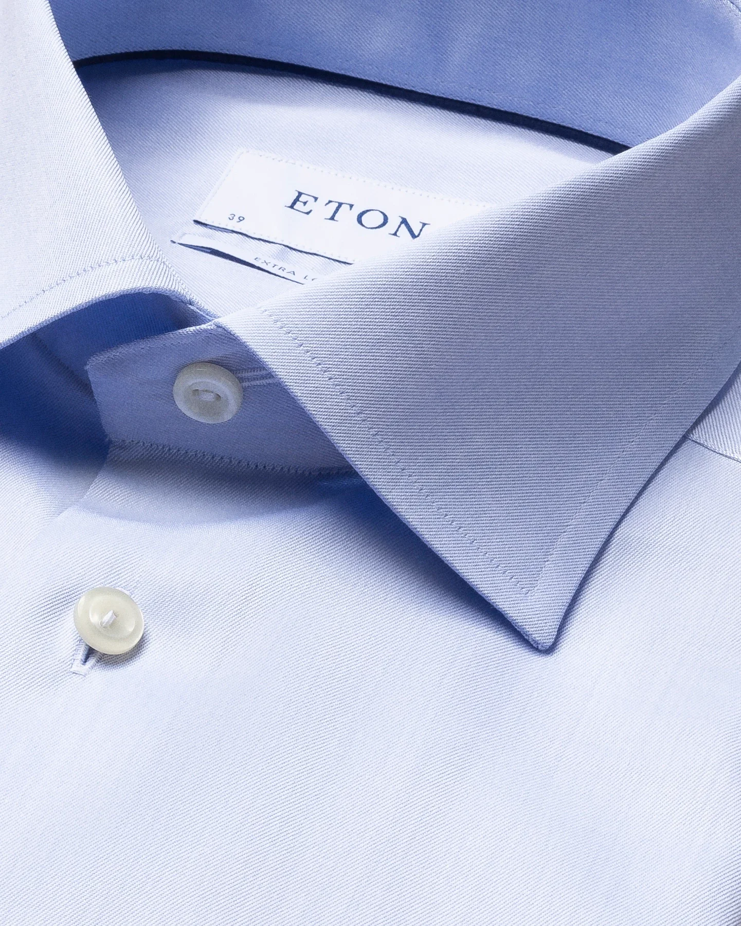 Light Blue Signature Twill Shirt – Extra Long Sleeves