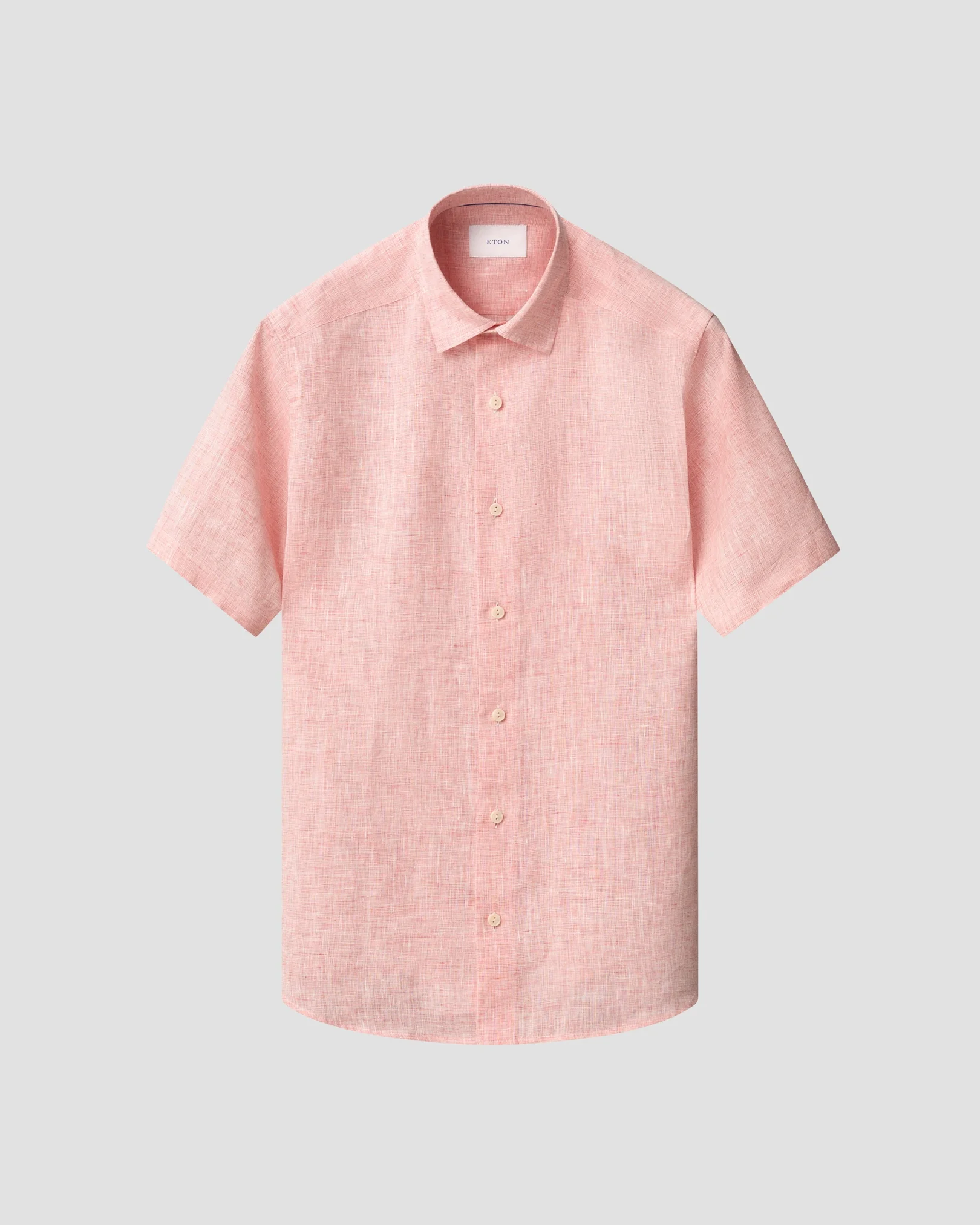 Eton - Solid Linen Short Sleeve Shirt