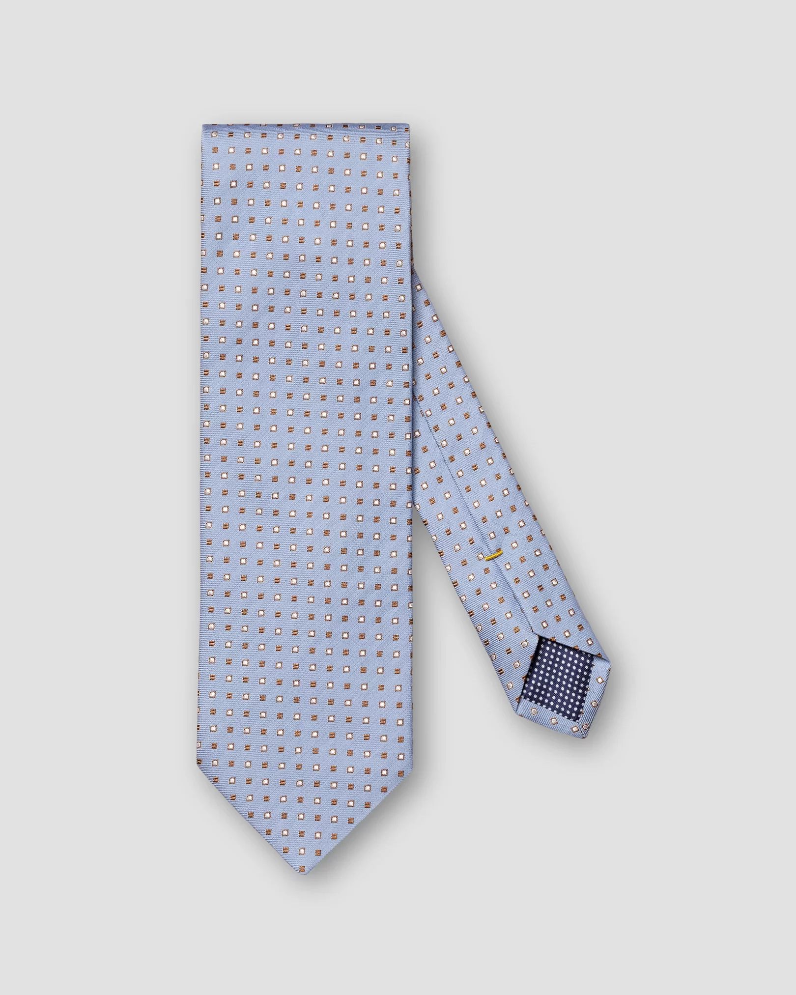 Eton - mid blue silk blend tie