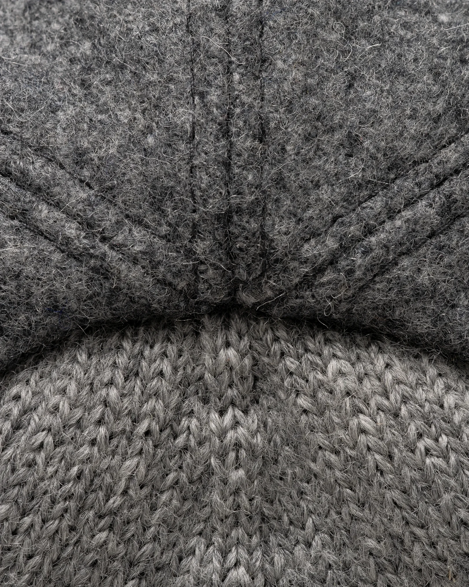 Eton - dark grey eton patch wool baseball cap