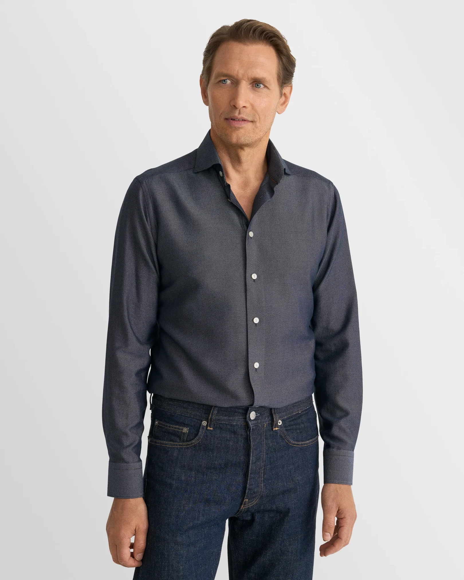 Eton - cotton silk cashmere shirt 268