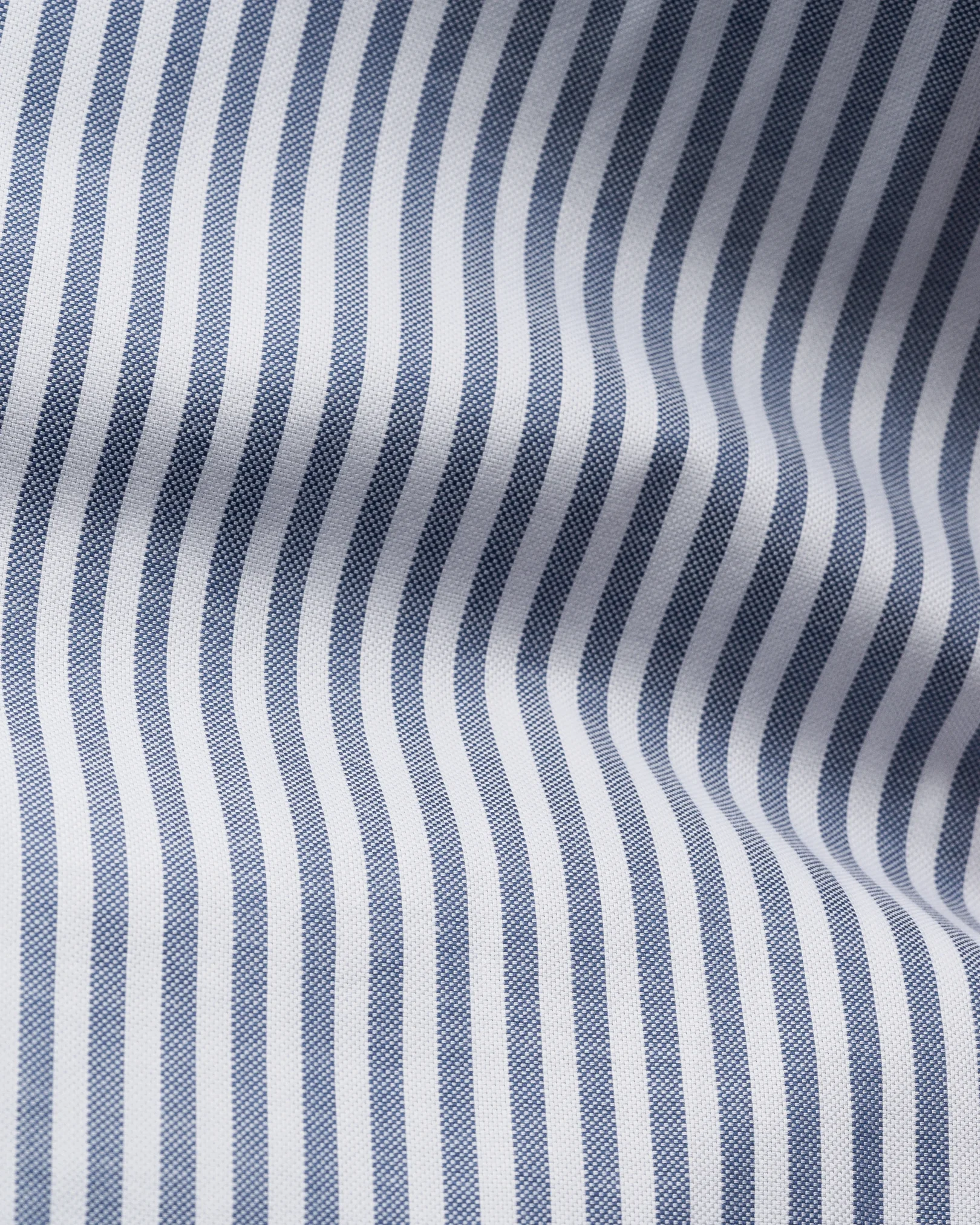 Eton - navy blue stripe signature oxford shirt