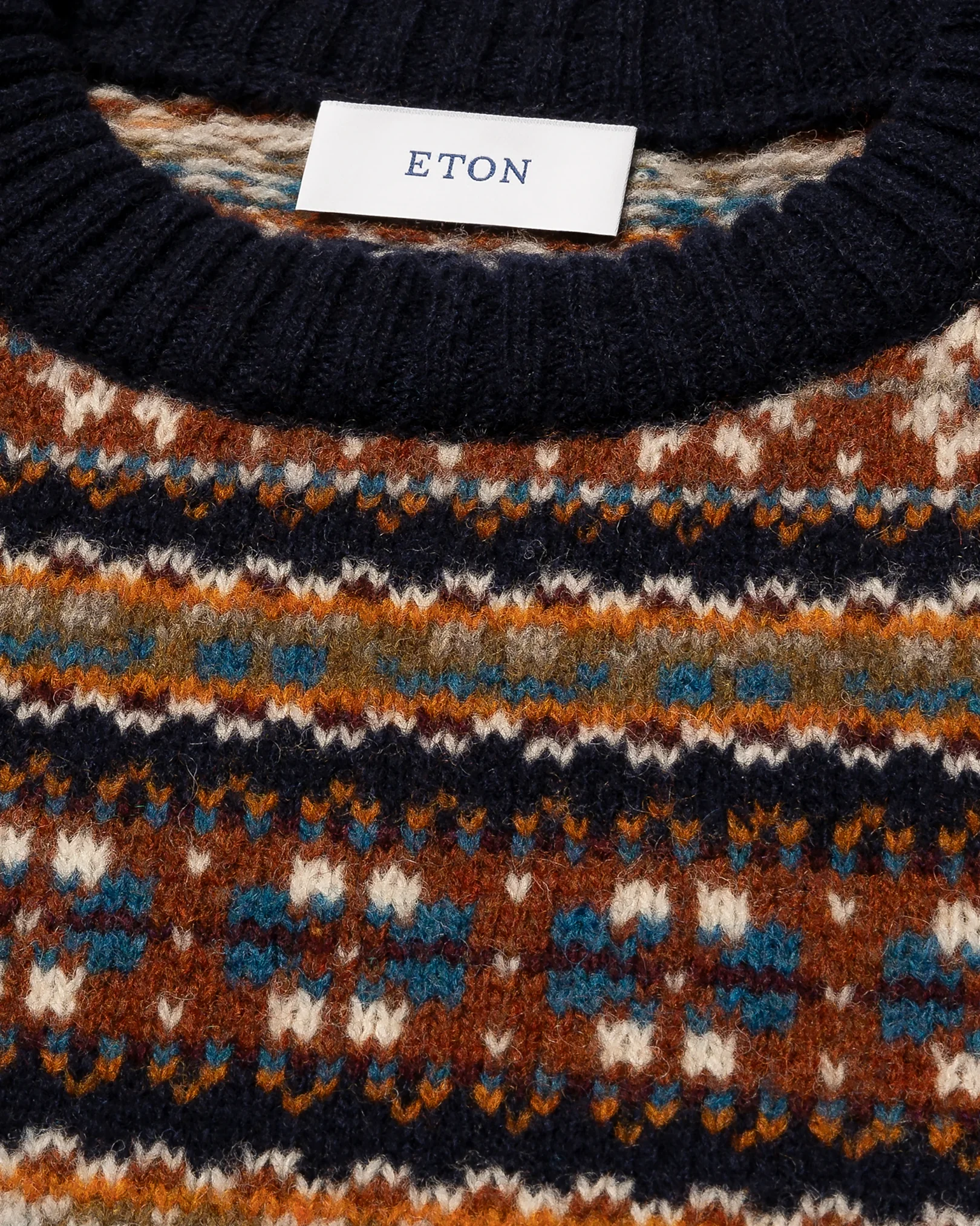 Eton - wool fair isle sweater