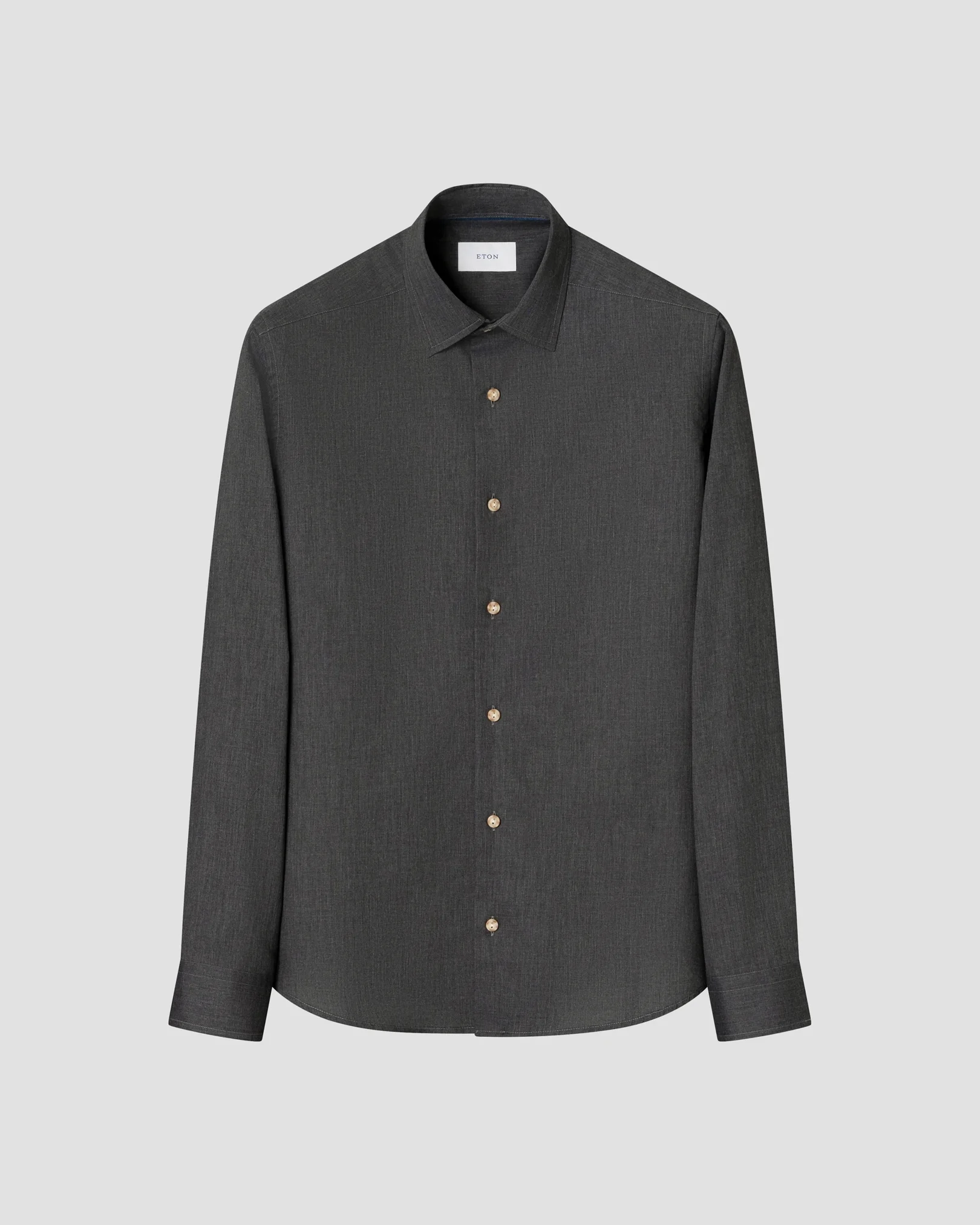 Eton - semi solid flannel shirt