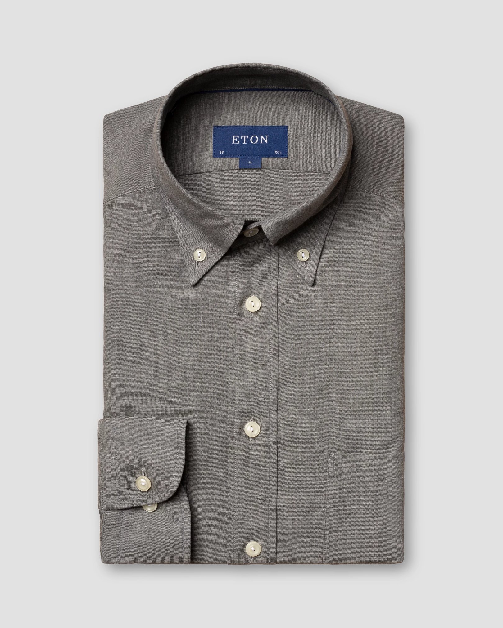 Eton - grey flannel shirt