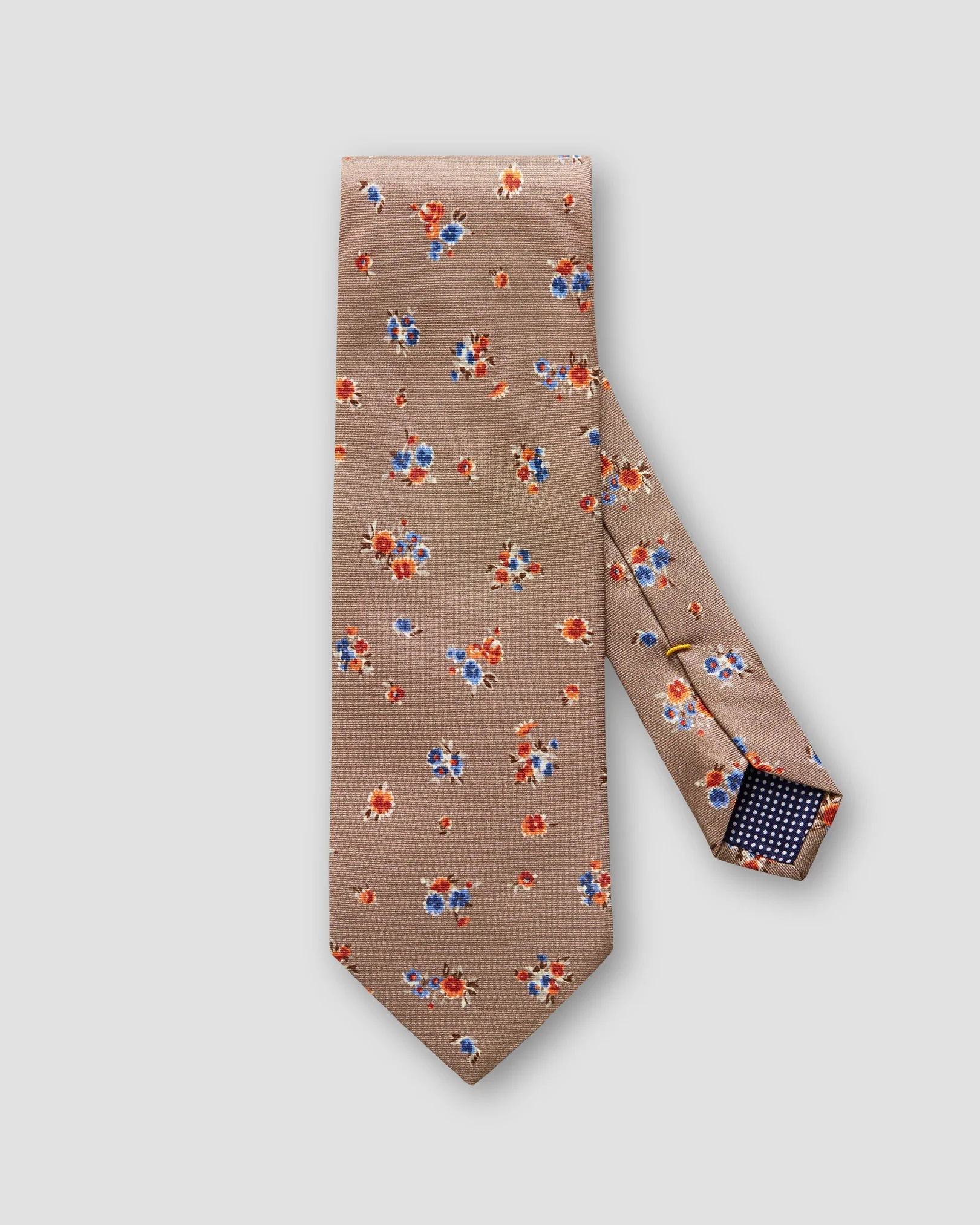 Eton - brown floral tie