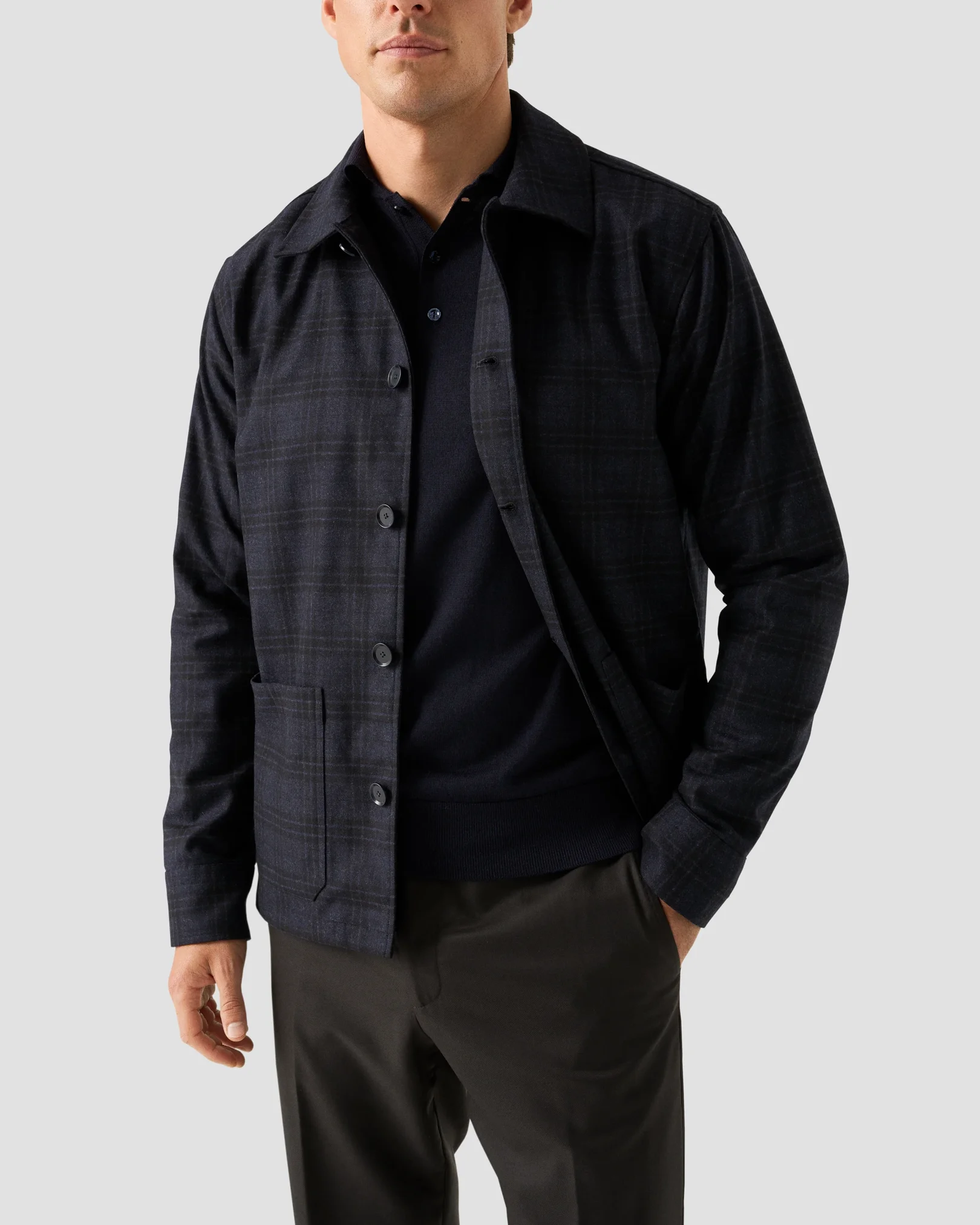 Eton - Fine Knit Merino Polo