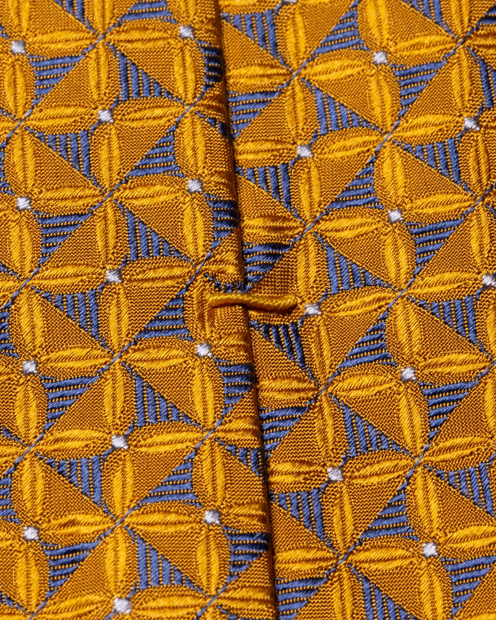 Eton - orange geometric pattern tied