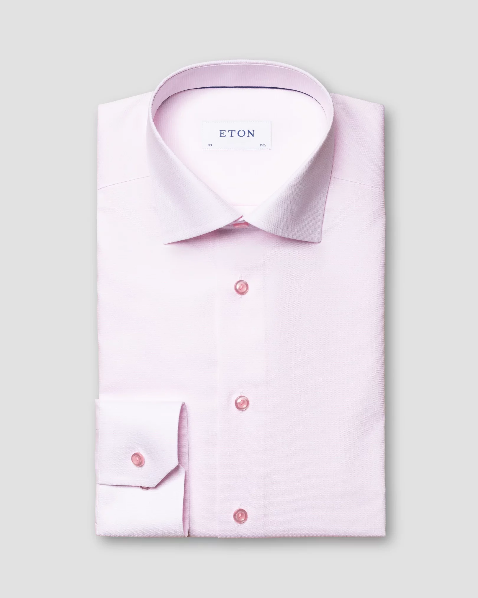 Eton - pink twill shirt