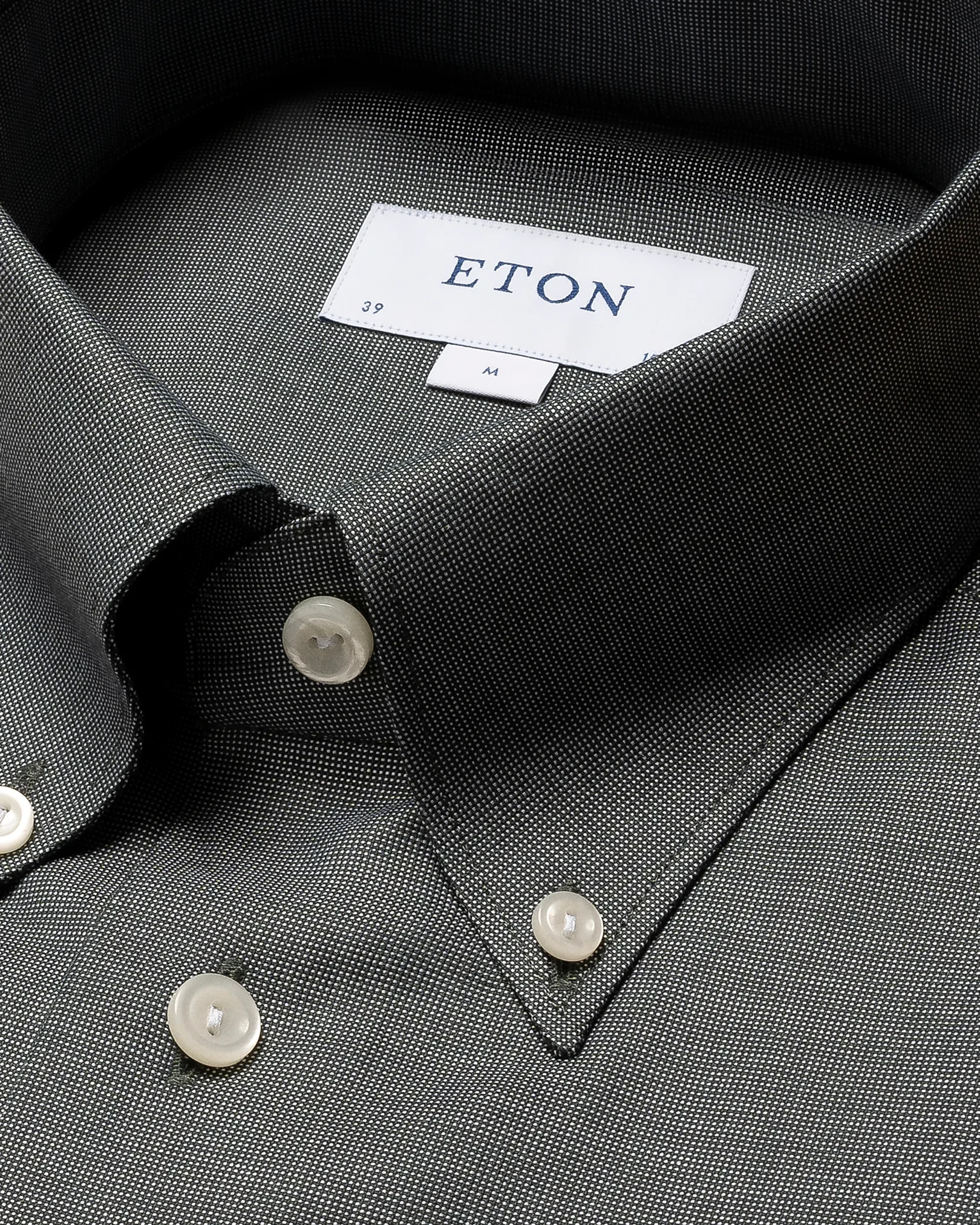 Eton - mid green oxford melange