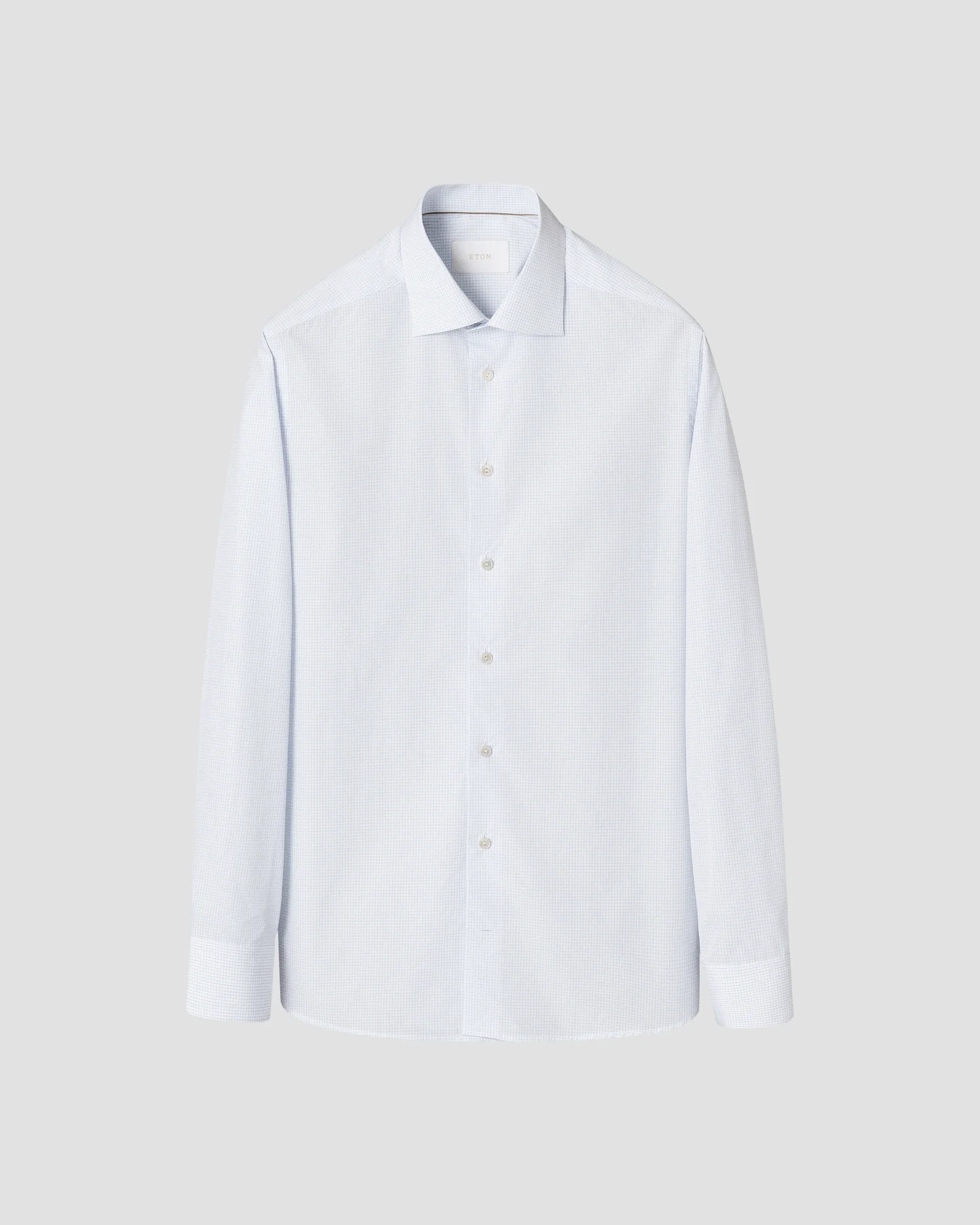 Eton - check giza 45 shirt cut away