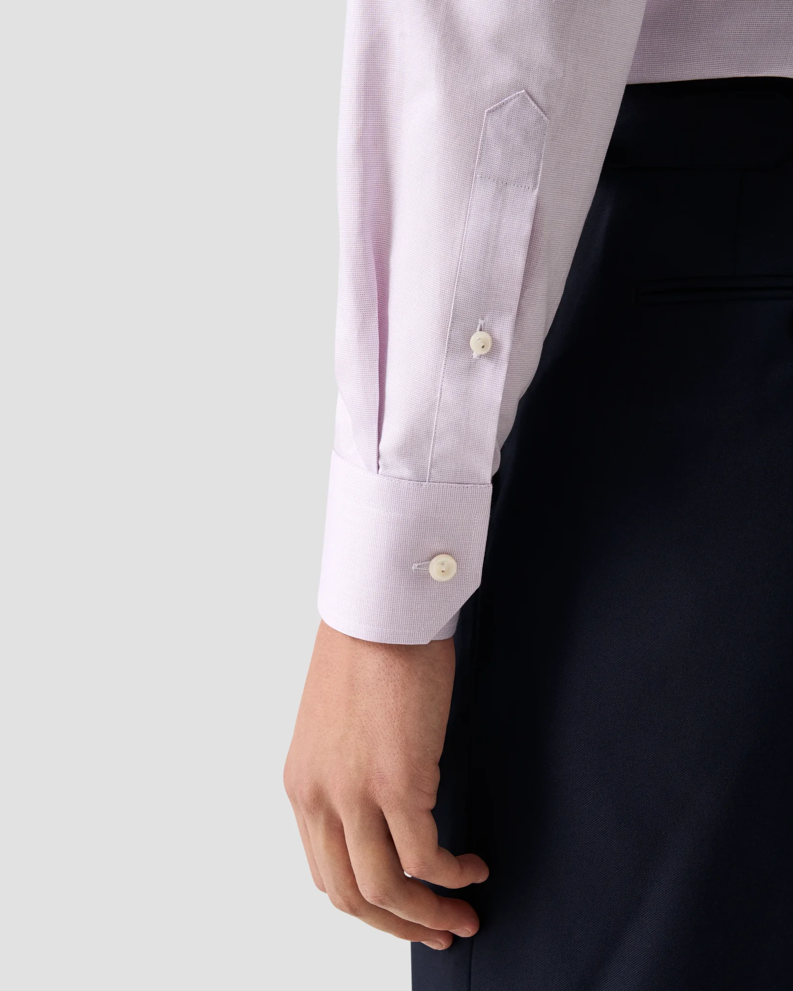 Eton - pink semi solid signature twill shirt 263