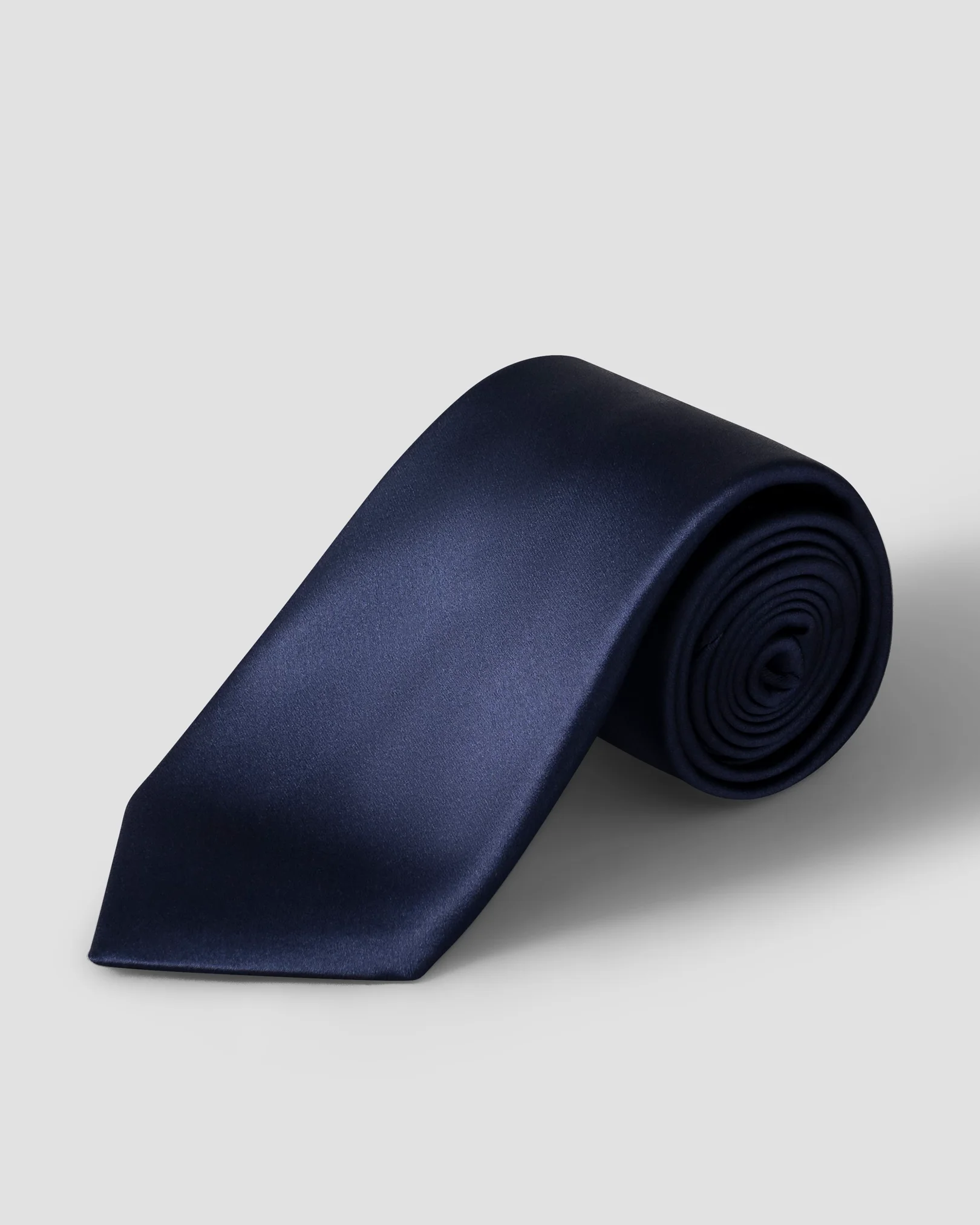 Eton - dark blue solid silk tie