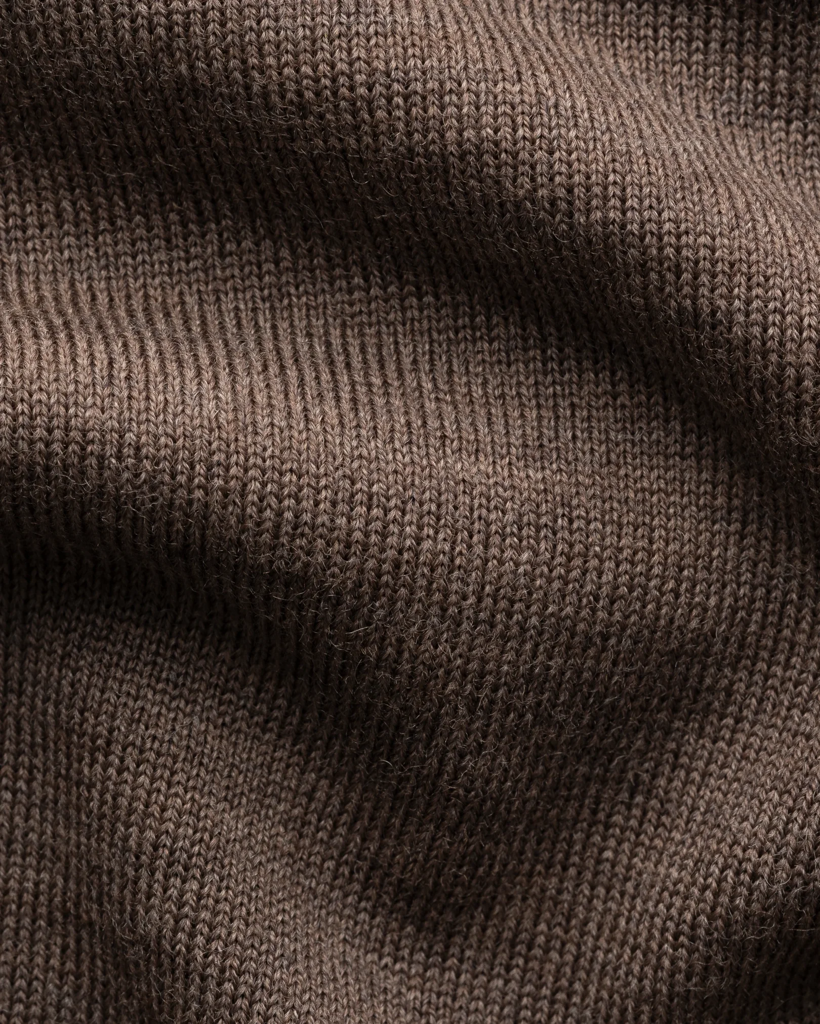 Eton - dark brown merino knit crewneck