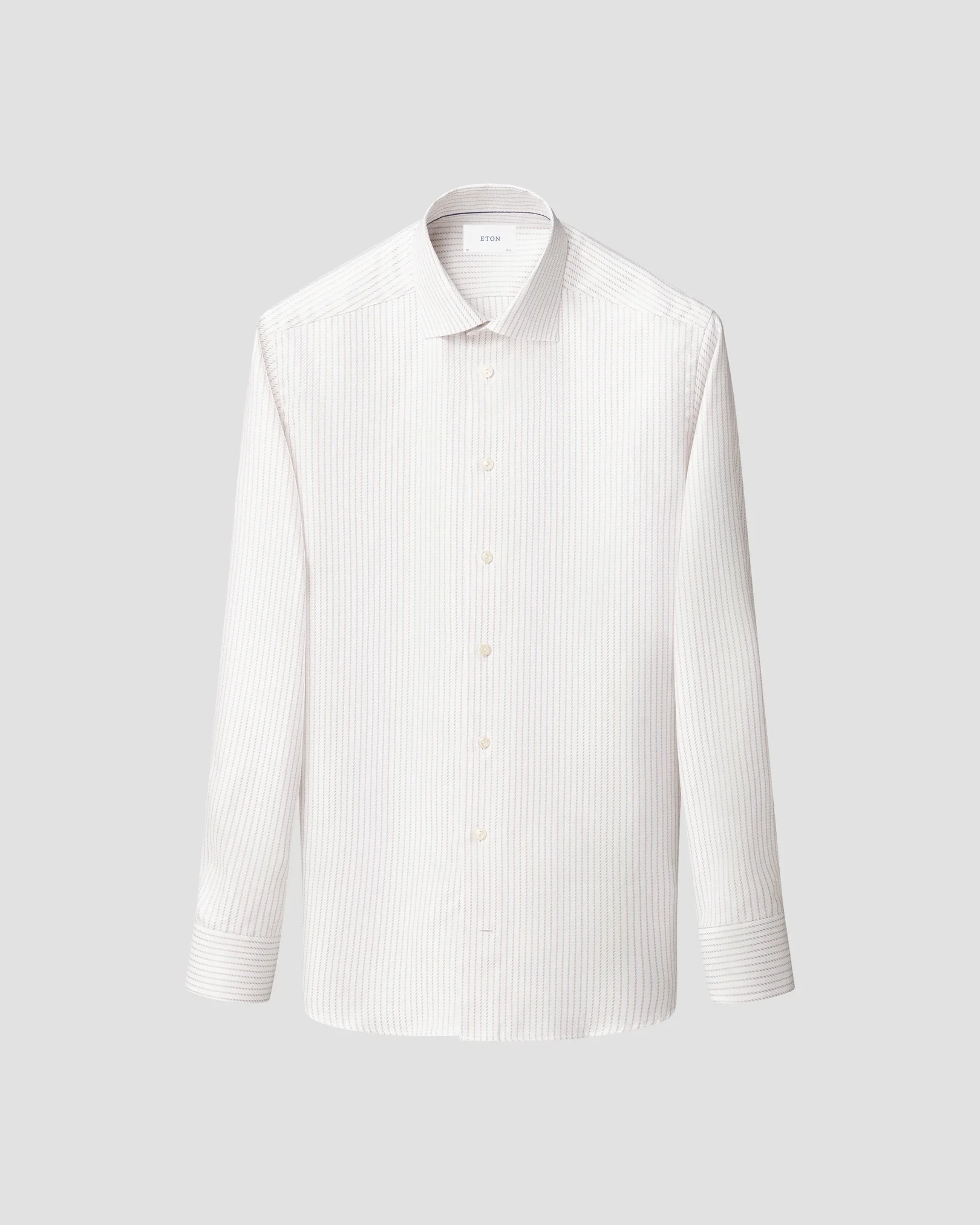 Eton - striped king twill shirt cut away single slim