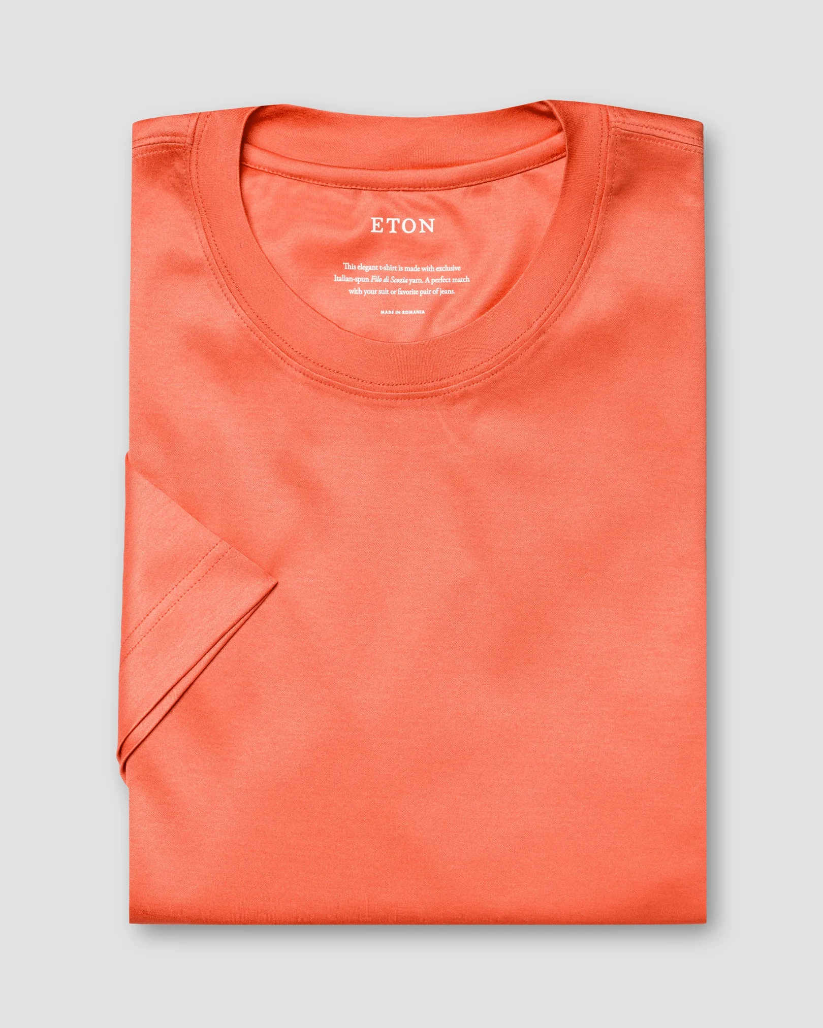 Eton - orange filo di scozia t shirt t shirt short sleeve boxfit t shirt
