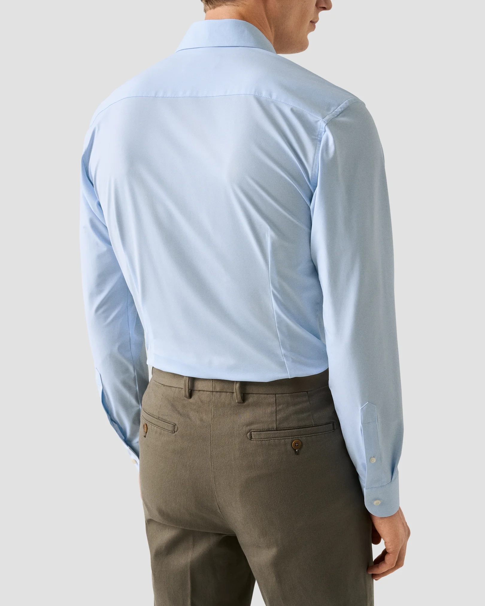 Eton - light blue four way stretch