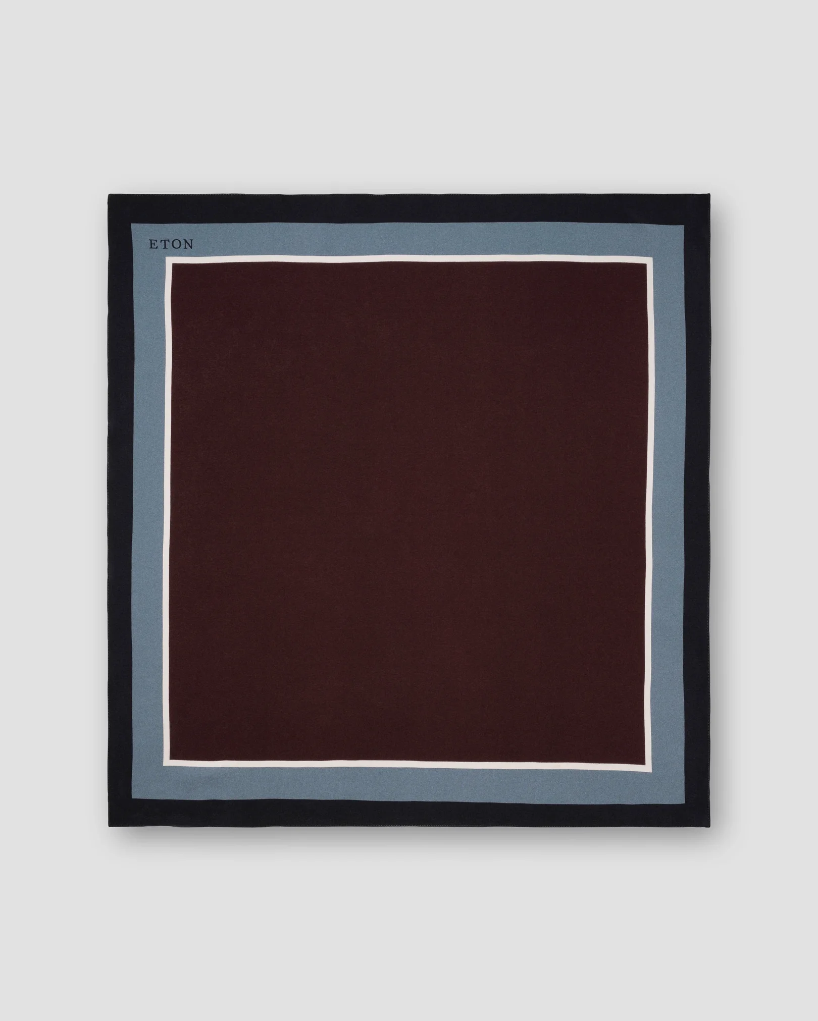 Eton - dark red striped solid silk bandana