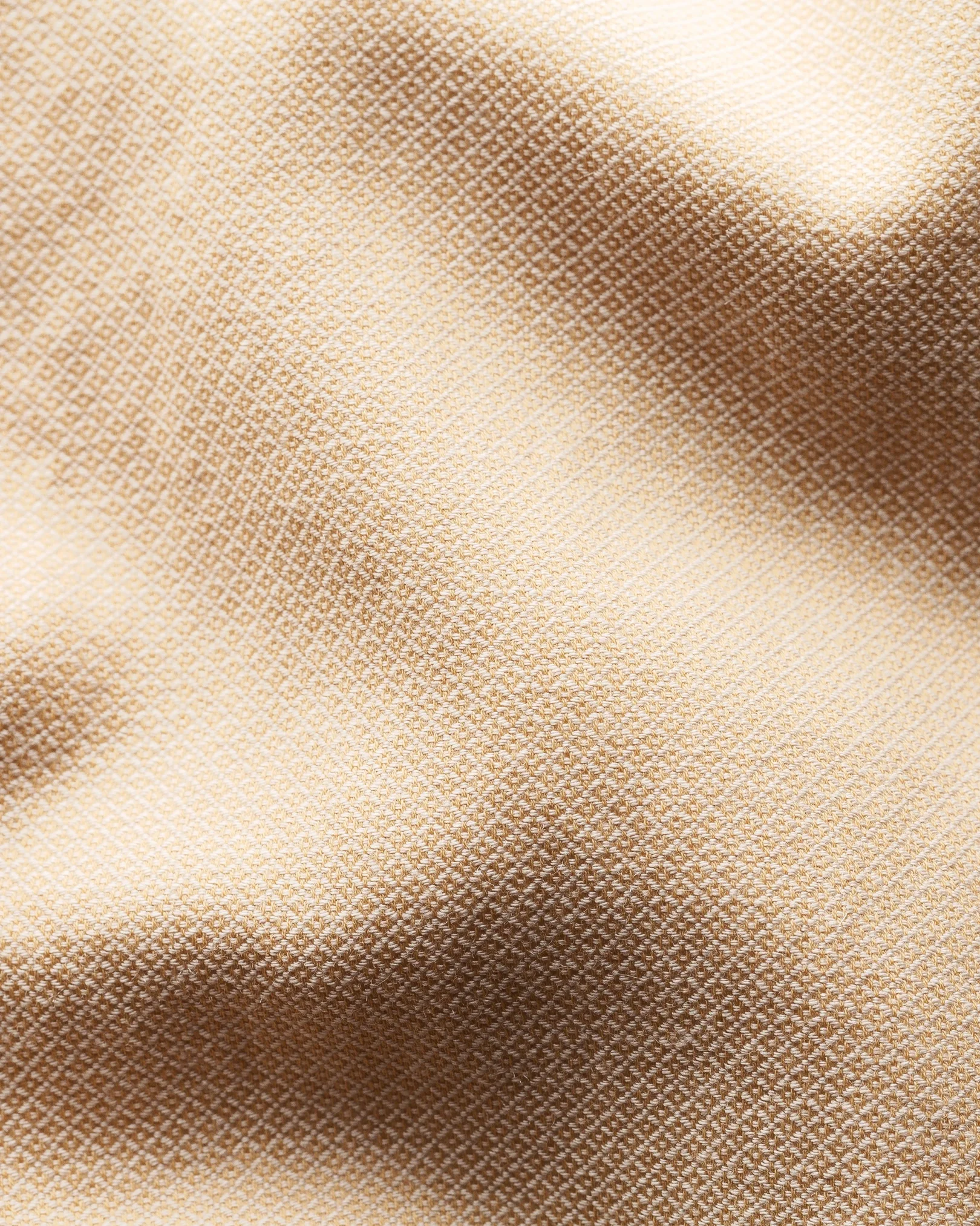 Eton - light brown print cotton and silk shirt