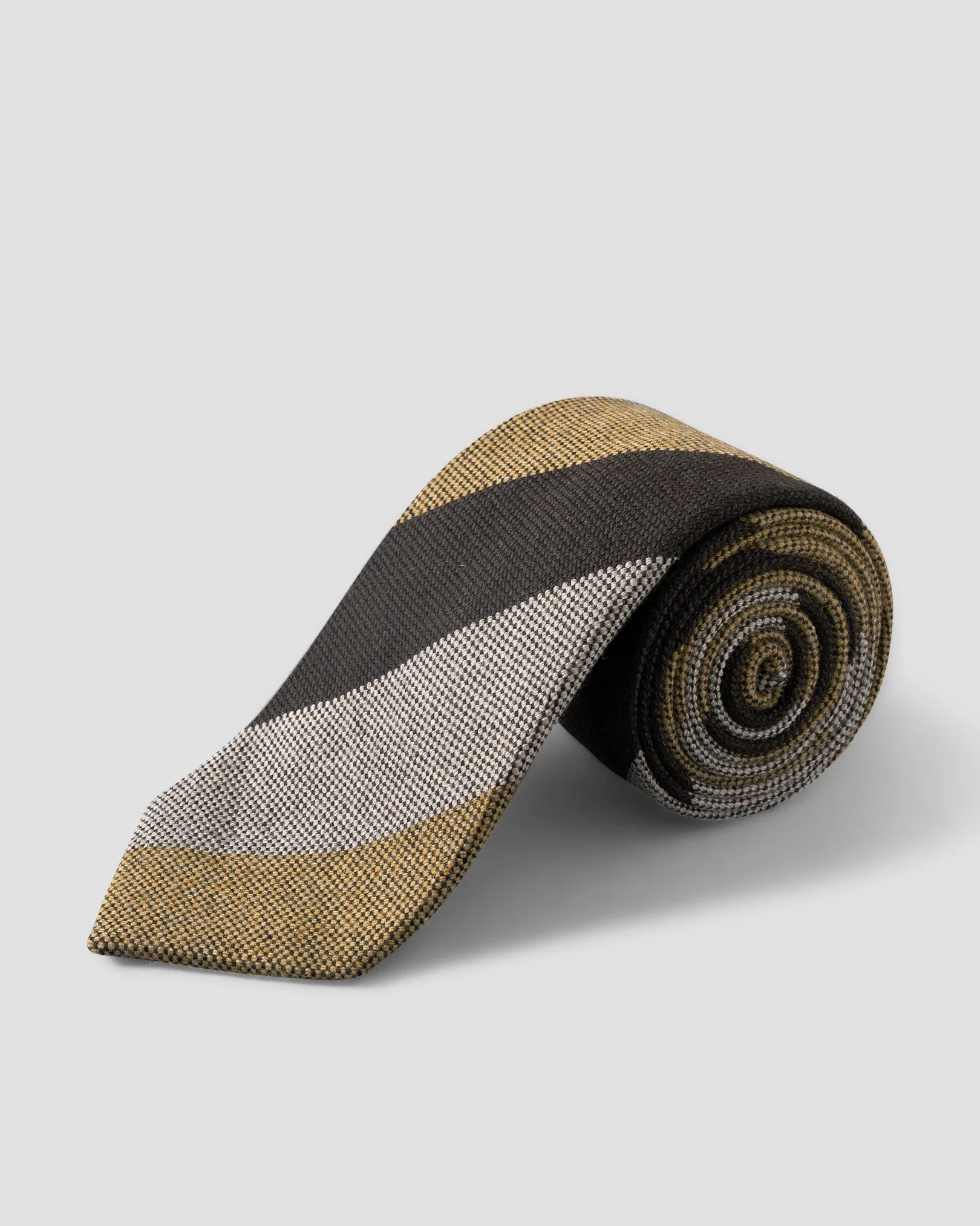 Eton - regimental striped wool tie