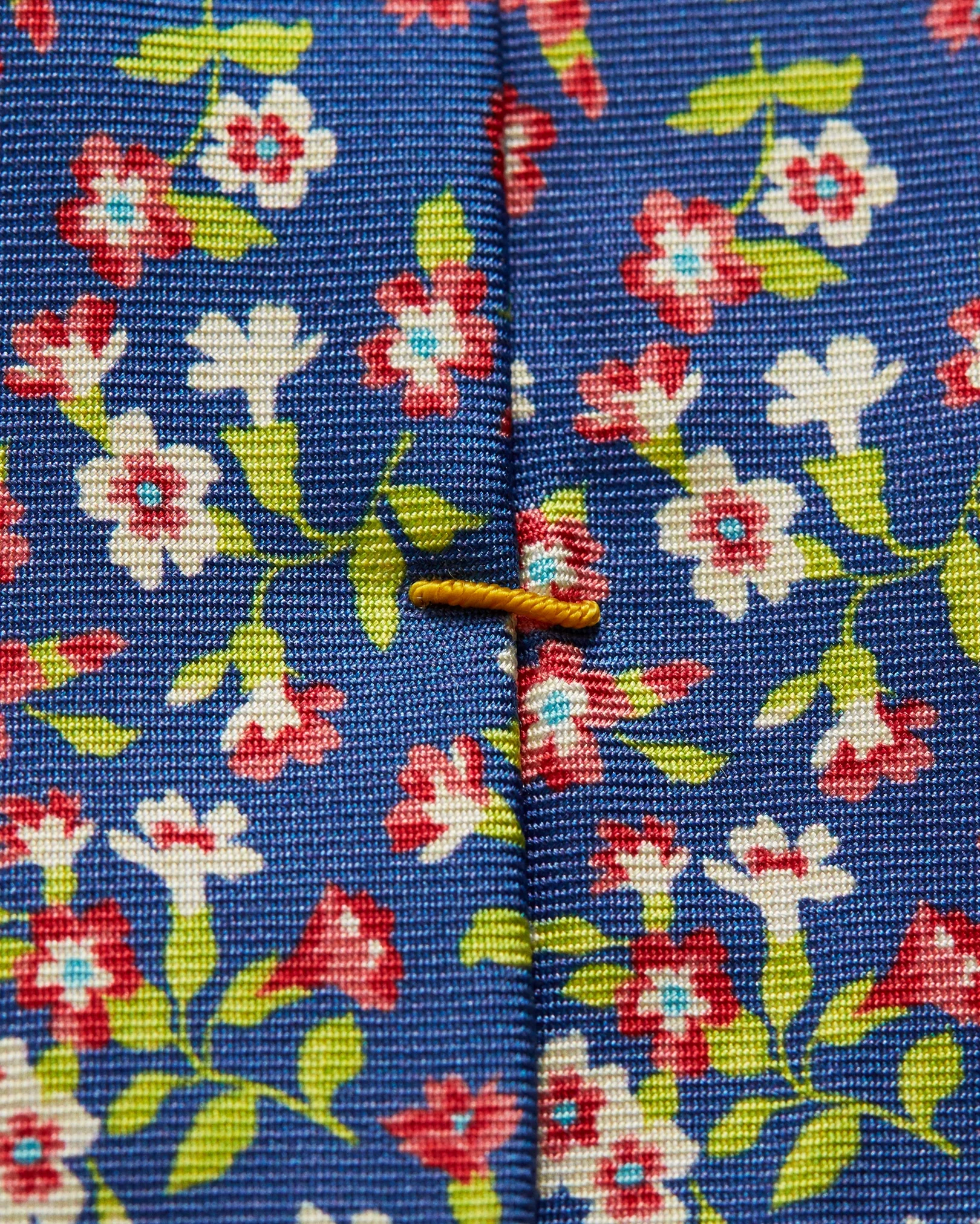 Eton - blue flower silk tie