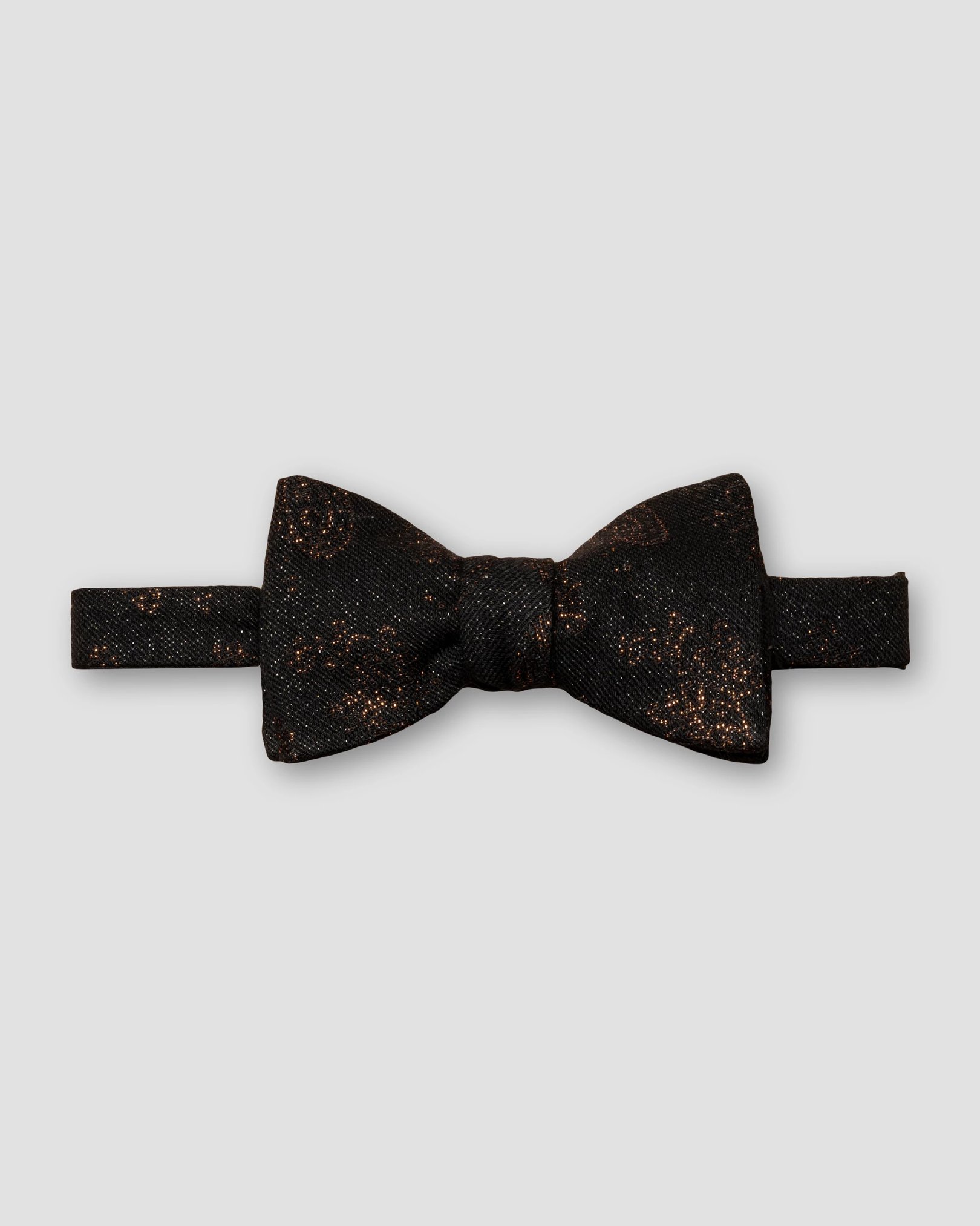 Eton - Black Wool Blend Bow Tie - Self Tied